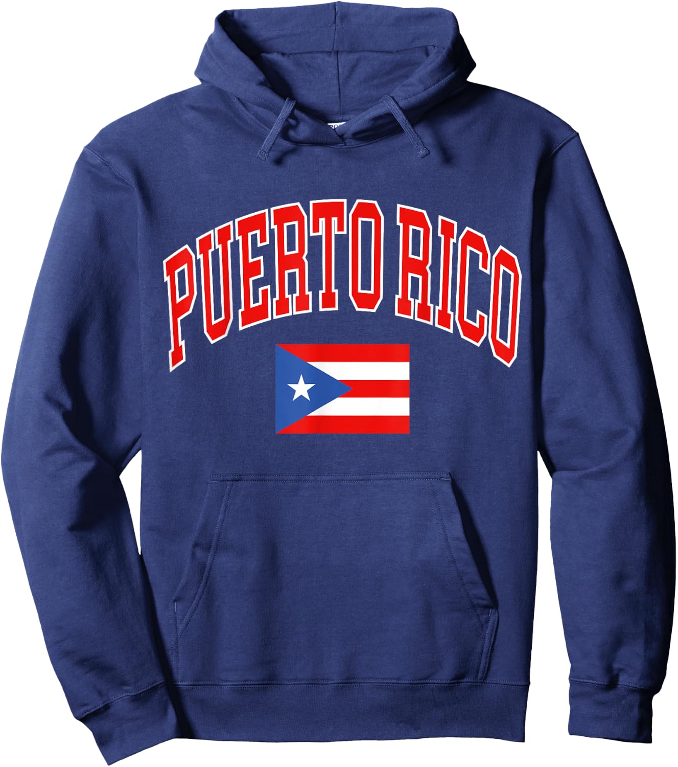 Puerto Rico Flag Hoodie - Hoodie | Navy