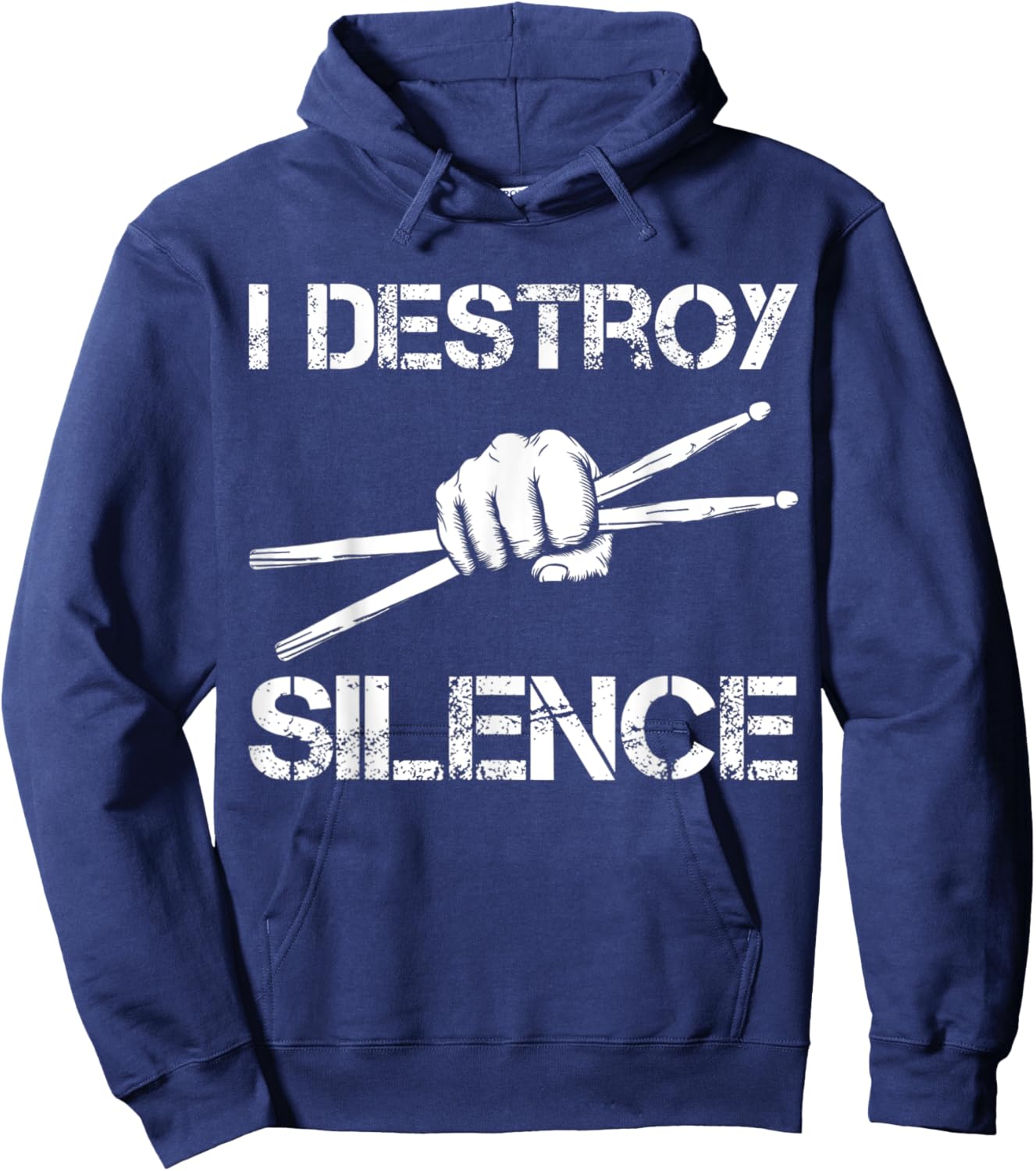 Drummer Art Drumsticks Men Women Drum Set Drumming Lovers Hoodie - Hoodie | Navy