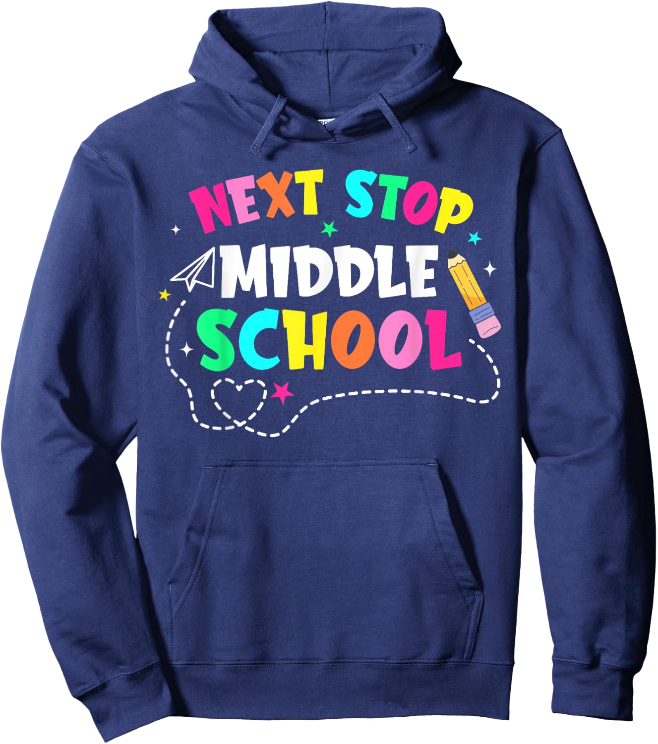 Next Stop Middle School Elementary School Graduation 2024 Hoodie - Hoodie | Navy