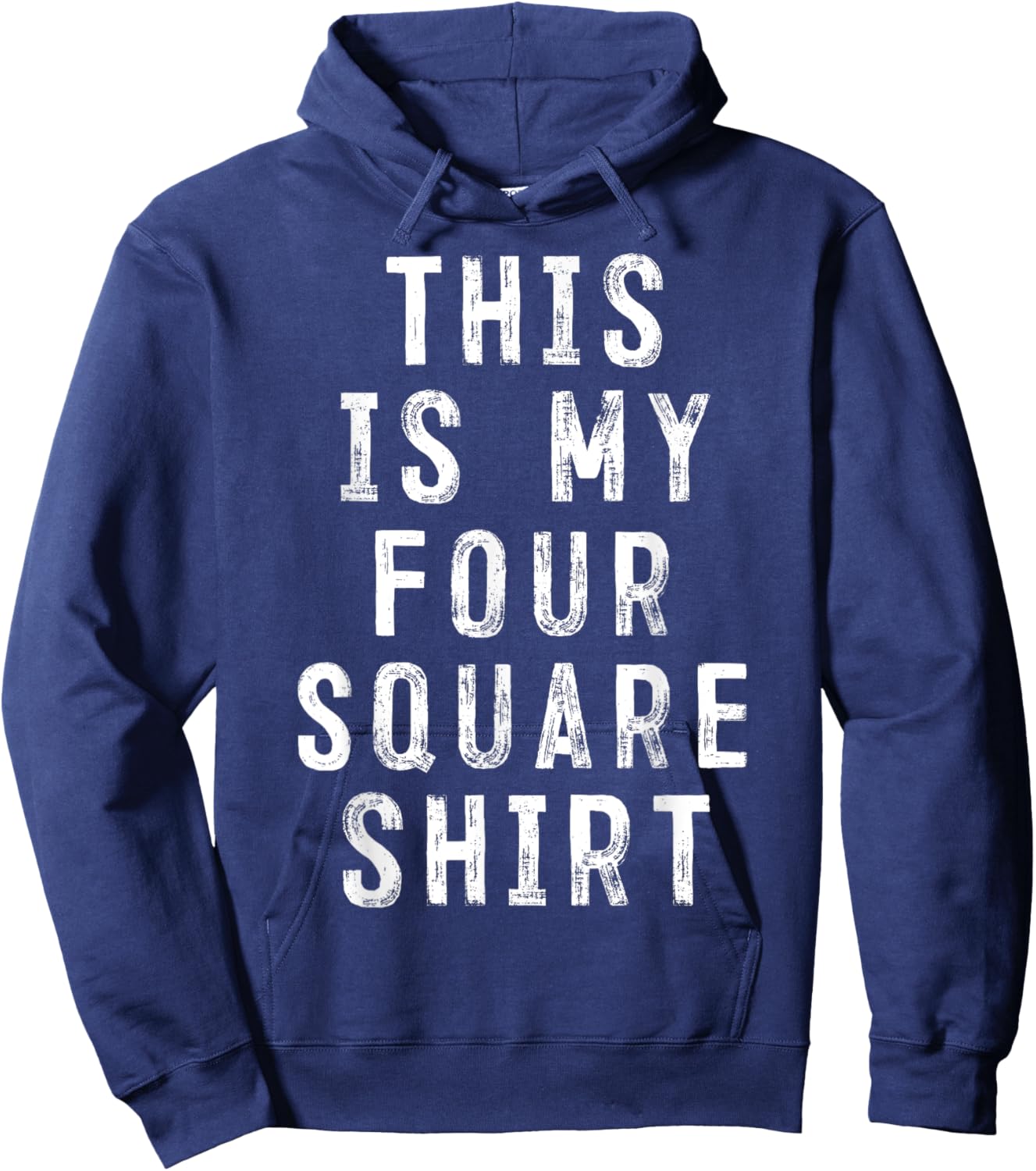 This Is My Four Square Shirt Player Hoodie - Hoodie | Navy