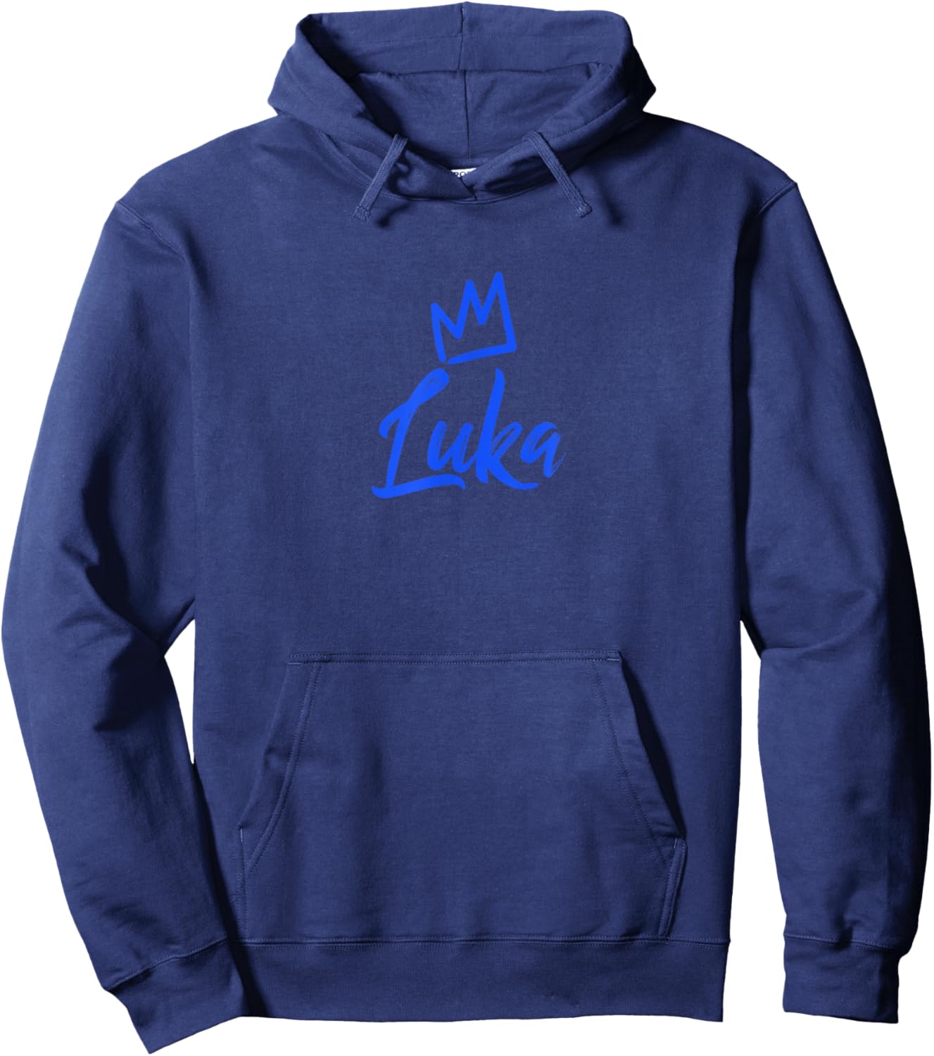 Luka The King/Blue Crown & Name Called Luka Hoodie - Hoodie | Navy