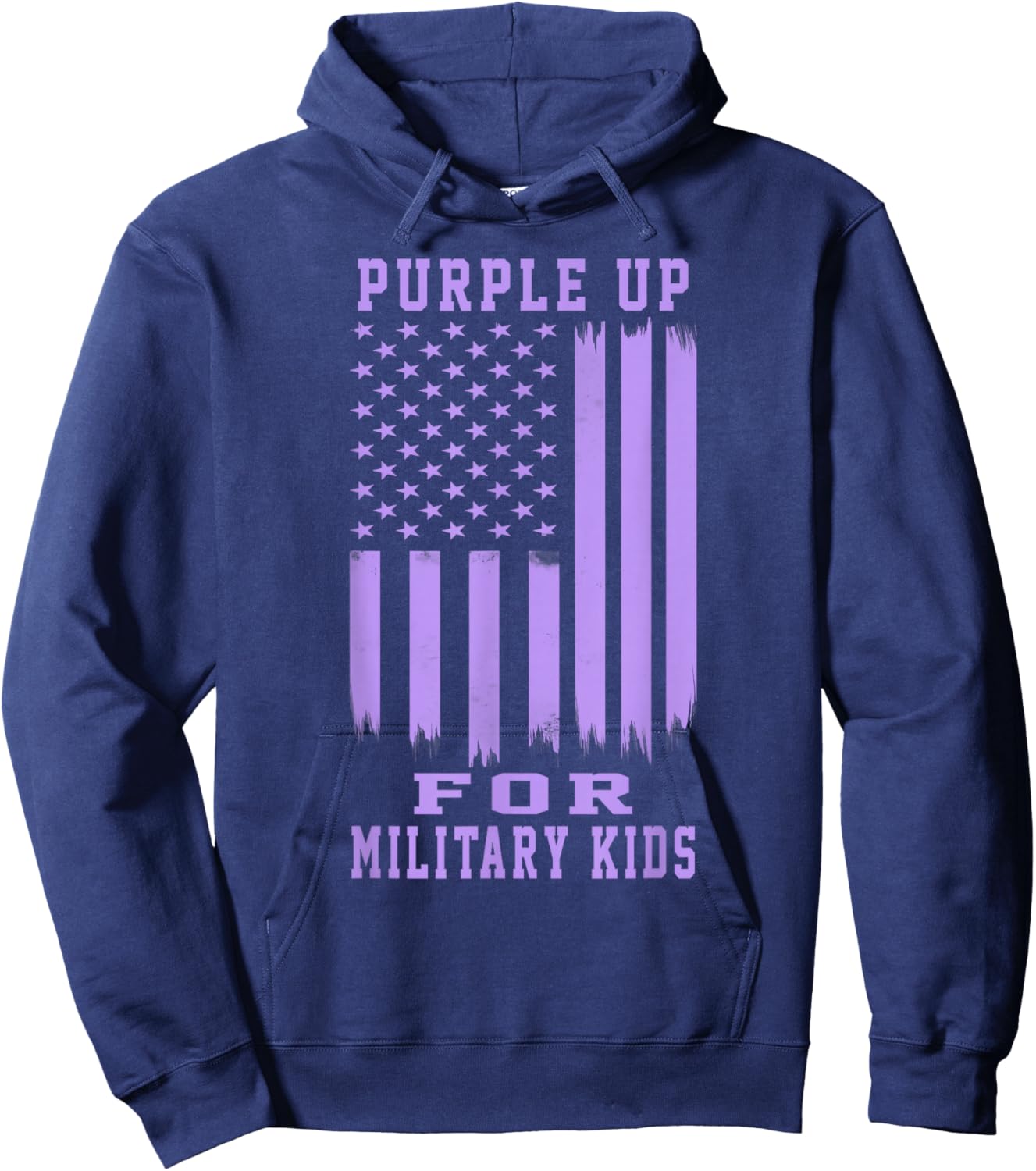 Purple Up for Military Kids Month Military Army Soldier Kids Hoodie - Hoodie | Navy