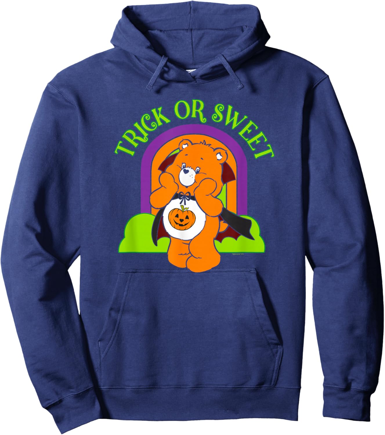 Care Bears Halloween Trick Or Sweet Vintage Bear Poster Hoodie - Hoodie | Navy