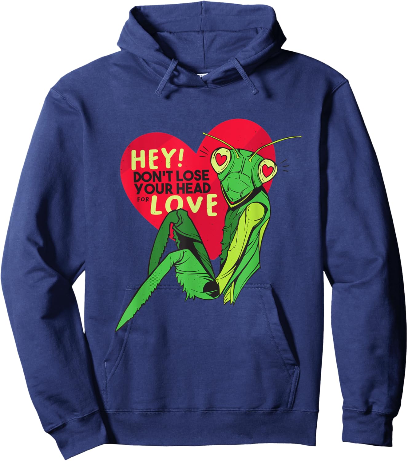 Love Prayer Cannibalism Heart Cartoon Hoodie - Hoodie | Navy