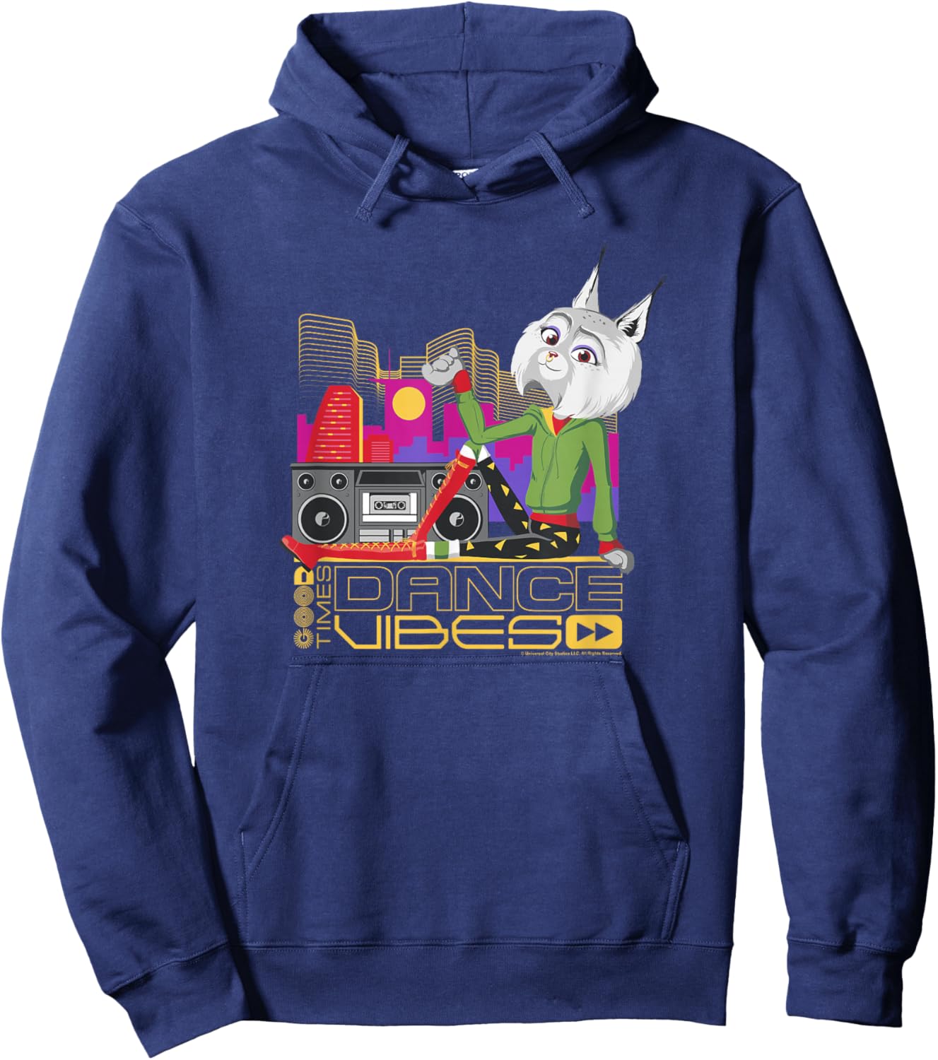 Sing 2 Nooshy Retro City Poster Hoodie - Hoodie | Navy