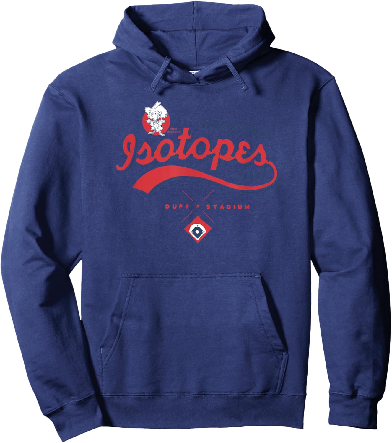 The Simpsons Springfield Isotopes Duff Stadium Logo Hoodie - Hoodie | Navy