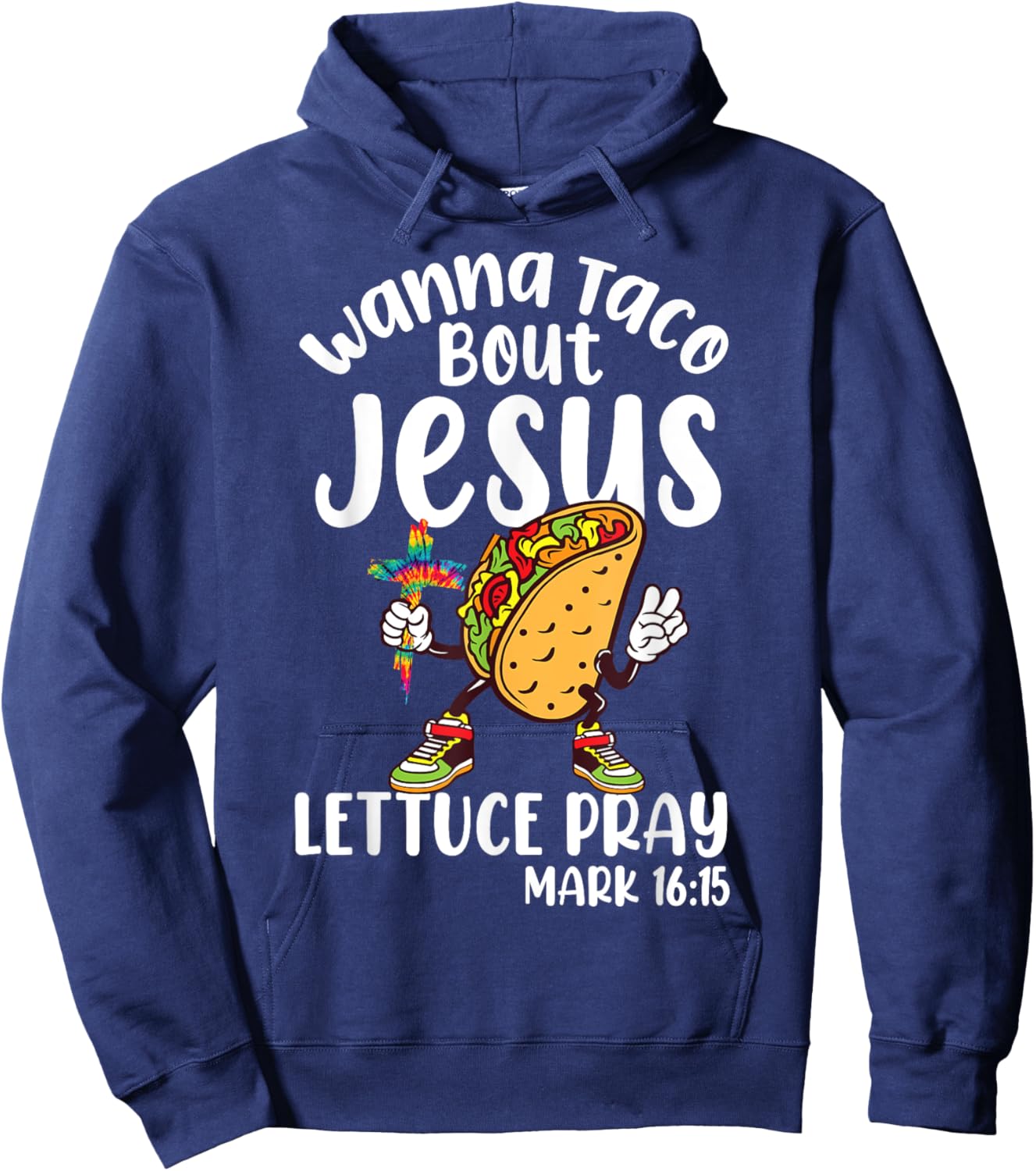 Wanna Taco Bout Jesus Cinco de Mayo Women Men Christian God Hoodie - Hoodie | Navy