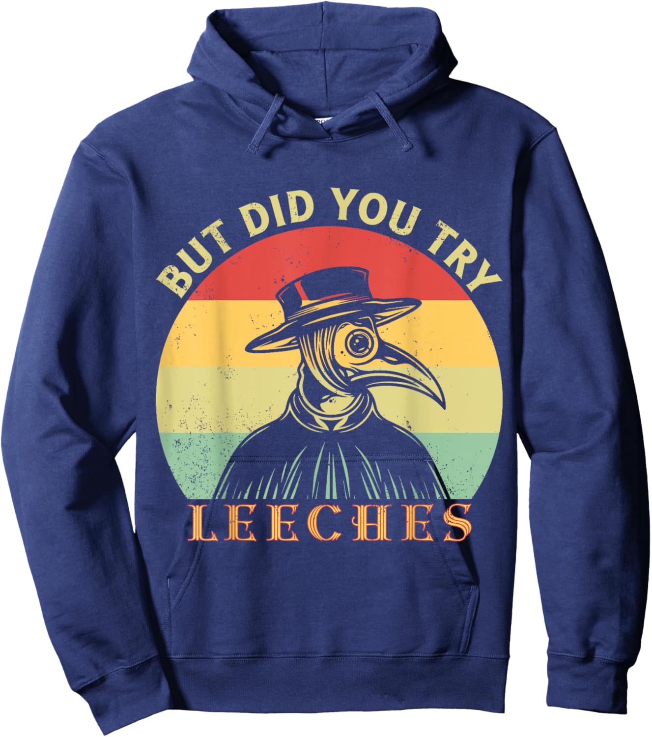 But did you try Leeches Plague Doctor Mask Cloak Hoodie - Hoodie | Navy