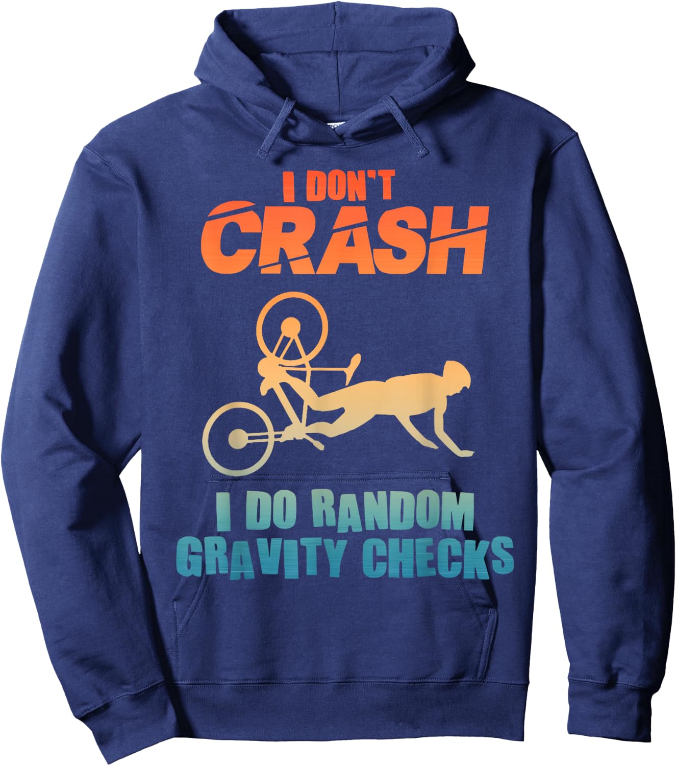Funny Mountain Bike Design Women MTB Mountain Biker Hoodie - Hoodie | Navy