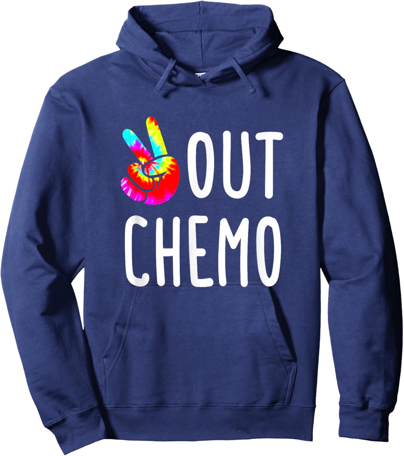 Peace Out Chemo Chemotherapy Hoodie - Hoodie | Navy