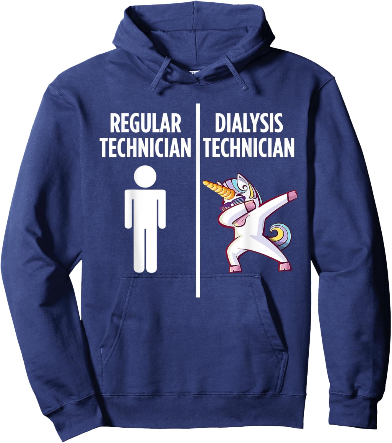 Dialysis Technician Unicorn Nephrology Tech Hoodie - Hoodie | Navy
