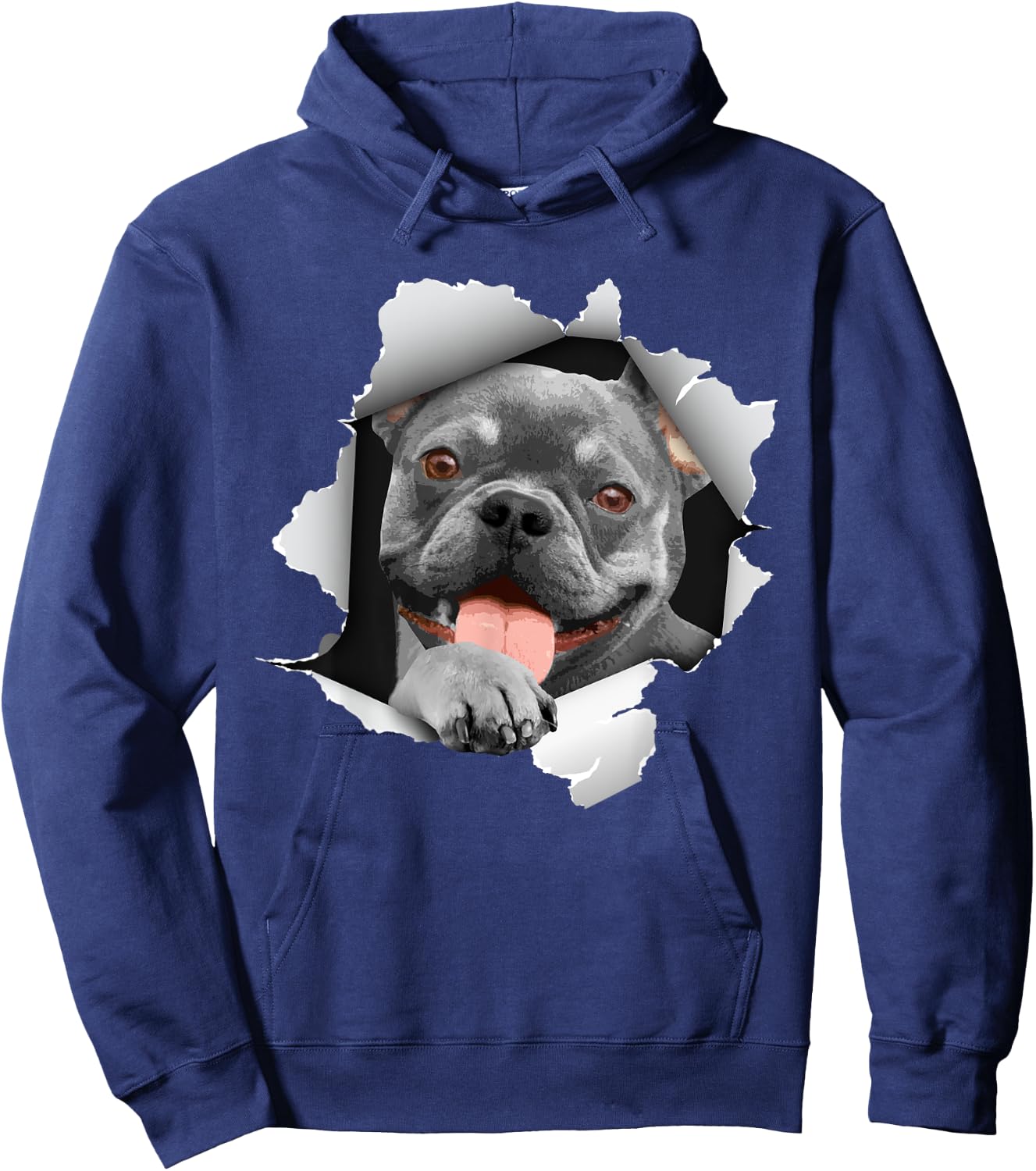 Cool French Bulldog Art Women Frenchie Bulldog Lover Hoodie - Hoodie | Navy
