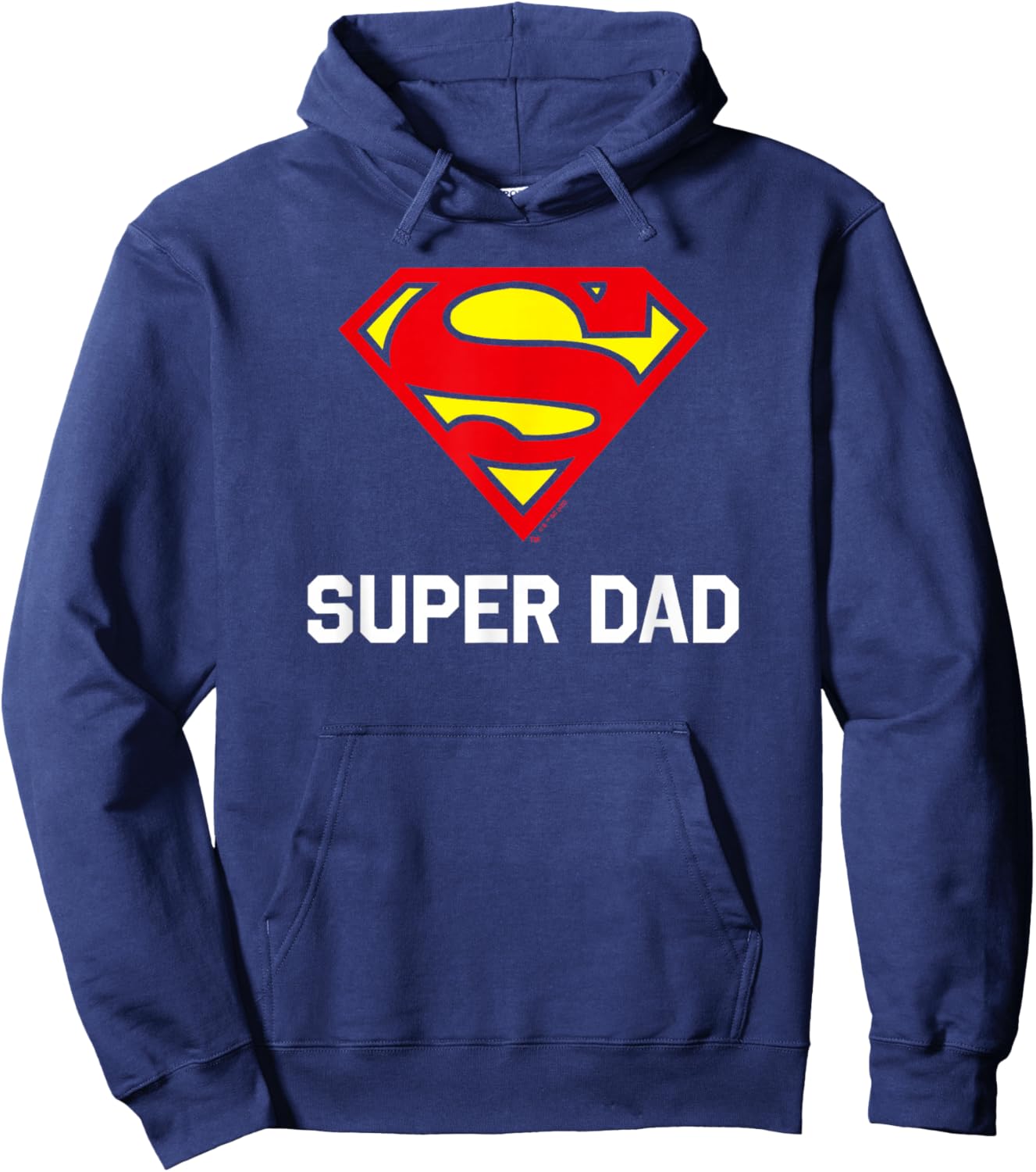 DC Comics Superman Father's Day Super Dad Logo Hoodie - Hoodie | Navy