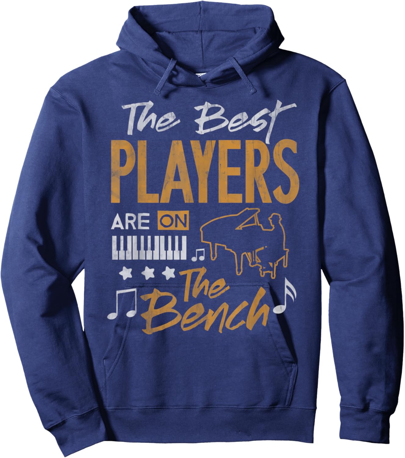 Piano Player Shirt Funny Pianist Music Lover Teacher Student Women Kids Hoodie - Hoodie | Navy