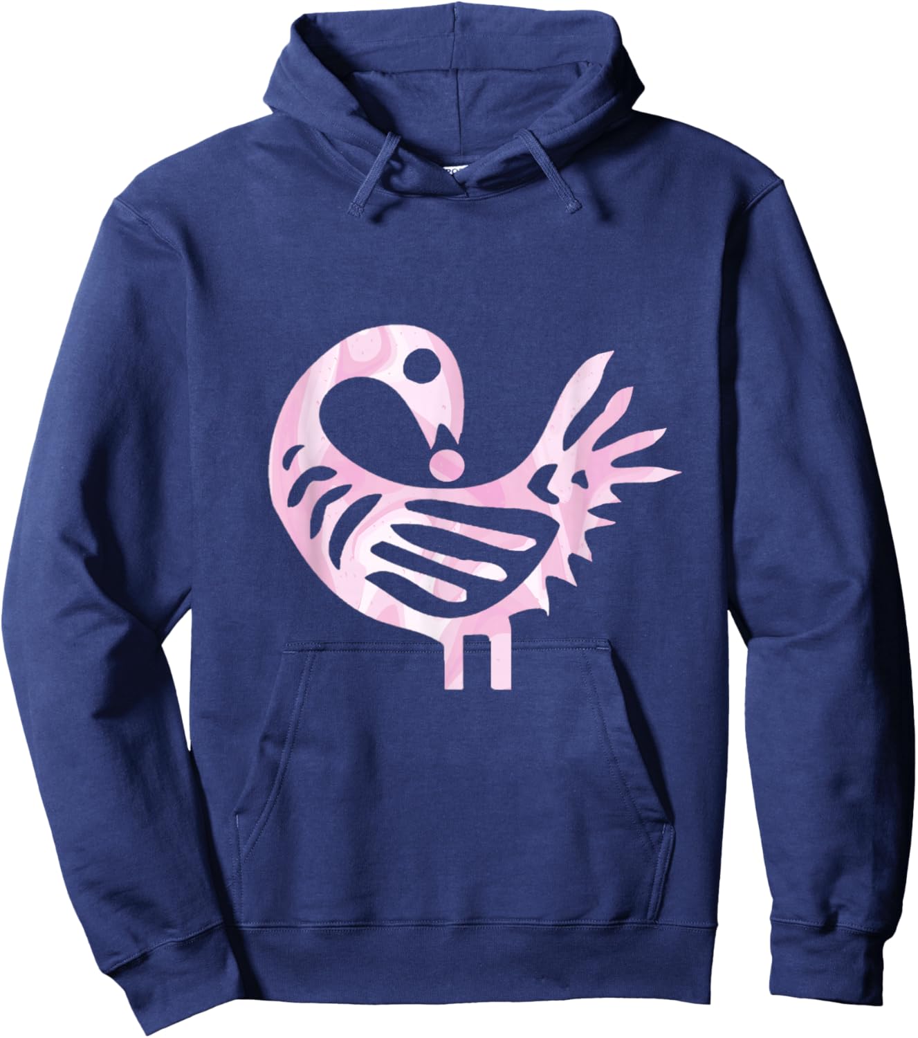 Sankofa Floral Pattern Afrocentric Adinkra Symbol Hoodie - Hoodie | Navy