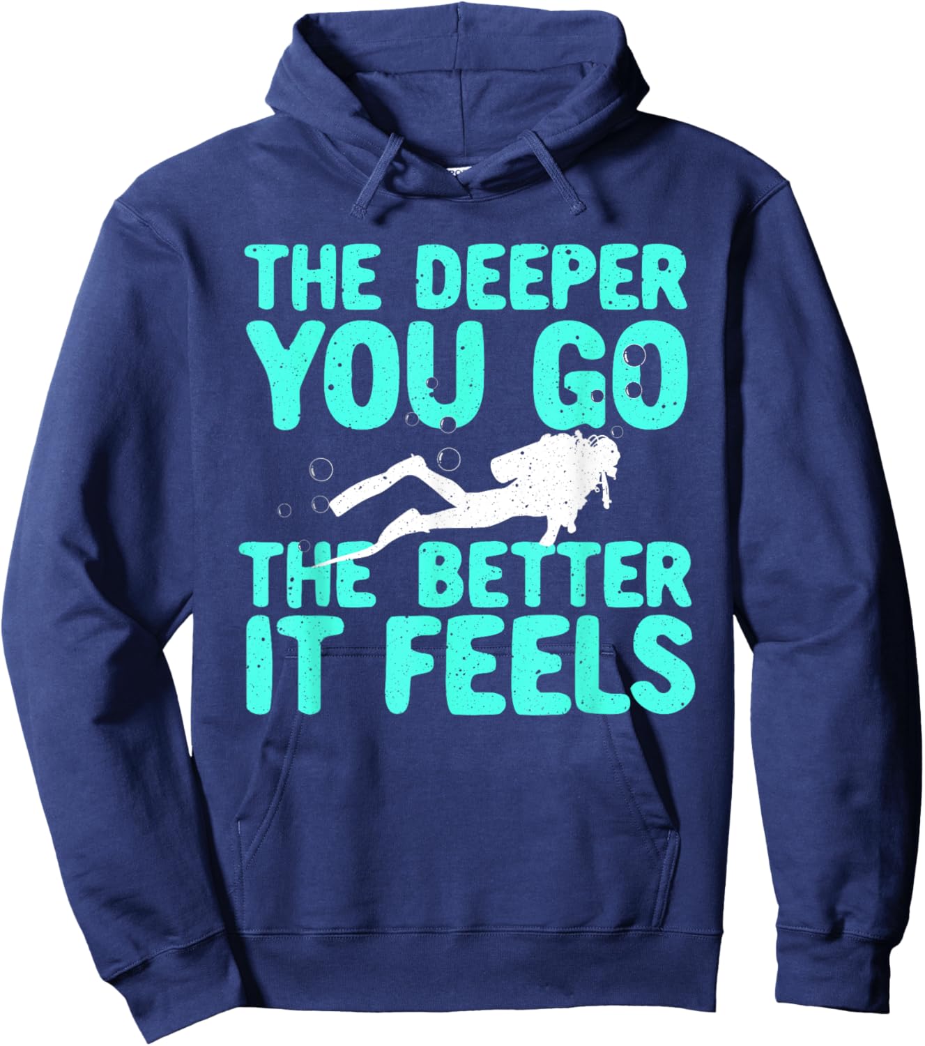 Funny Scuba Diving Themed Design Women Scuba Dive Hoodie - Hoodie | Navy