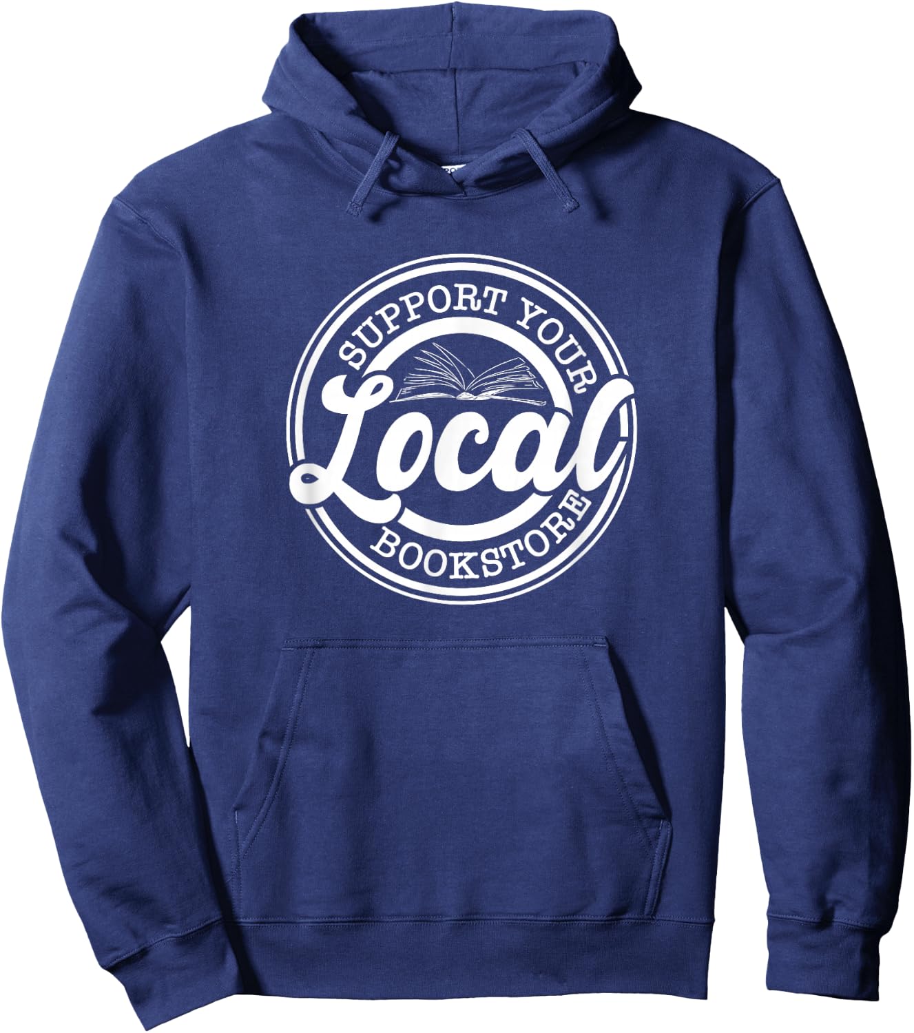 Support Your Local Bookstore, Bookstore Owner Hoodie - Hoodie | Navy
