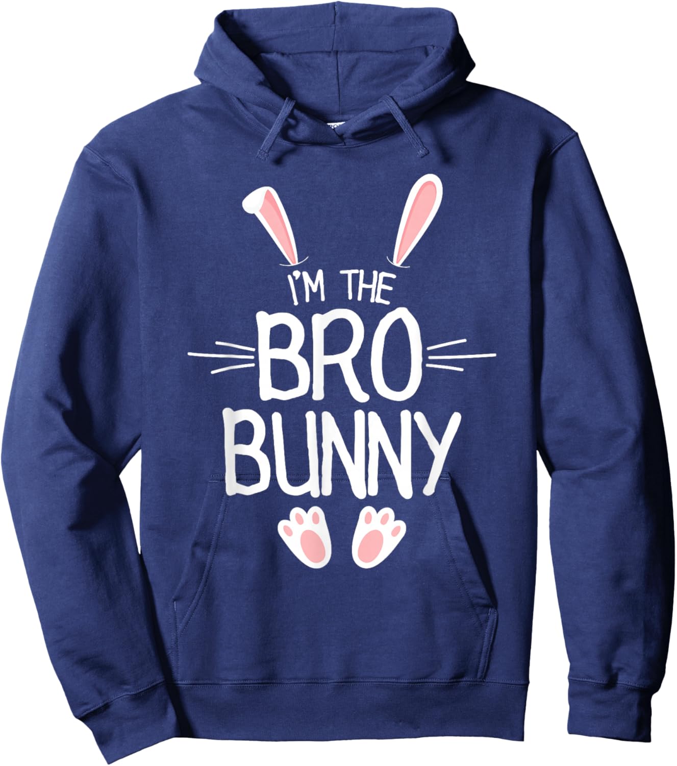 I'm The Brother Bunny Shirt Boys Cute Matching Family Easter Hoodie - Hoodie | Navy