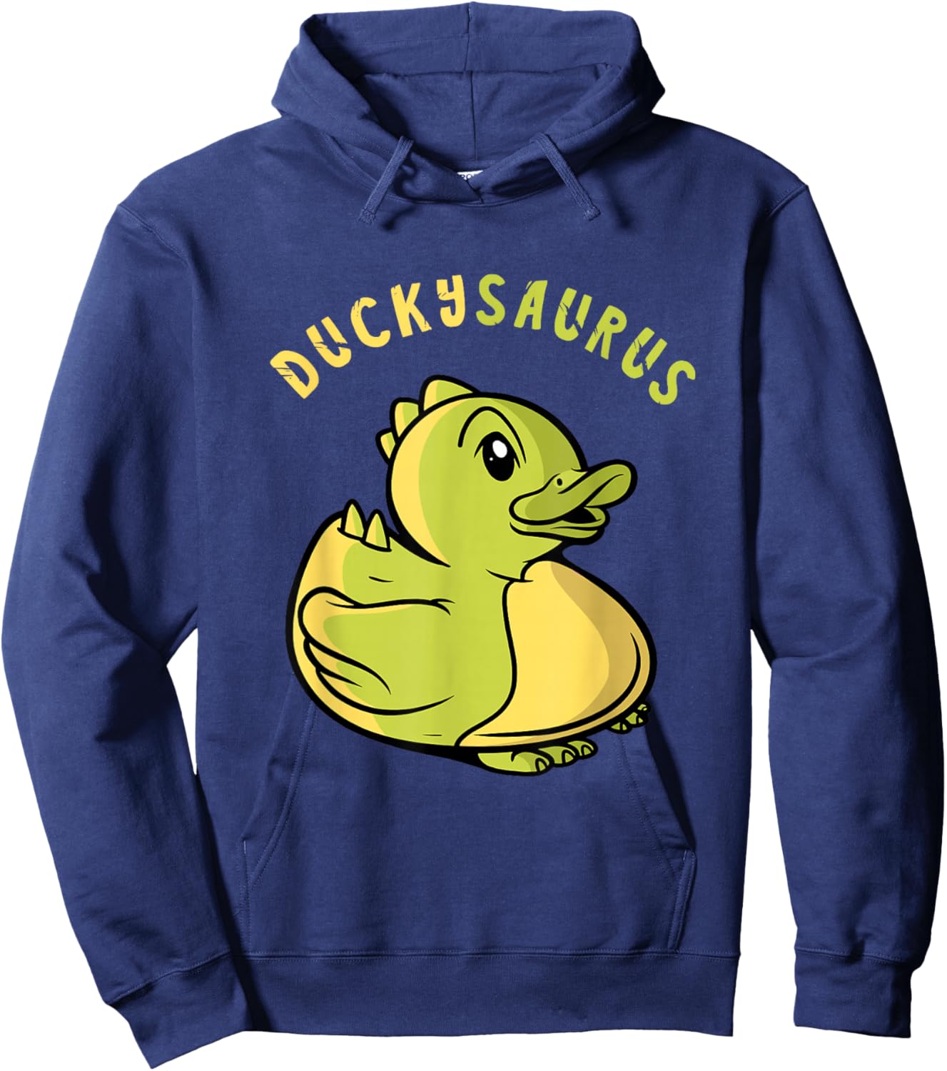 Rubber Duck Dinosaur Rubber Ducky T-Rex Funny Duckie Dino Hoodie - Hoodie | Navy