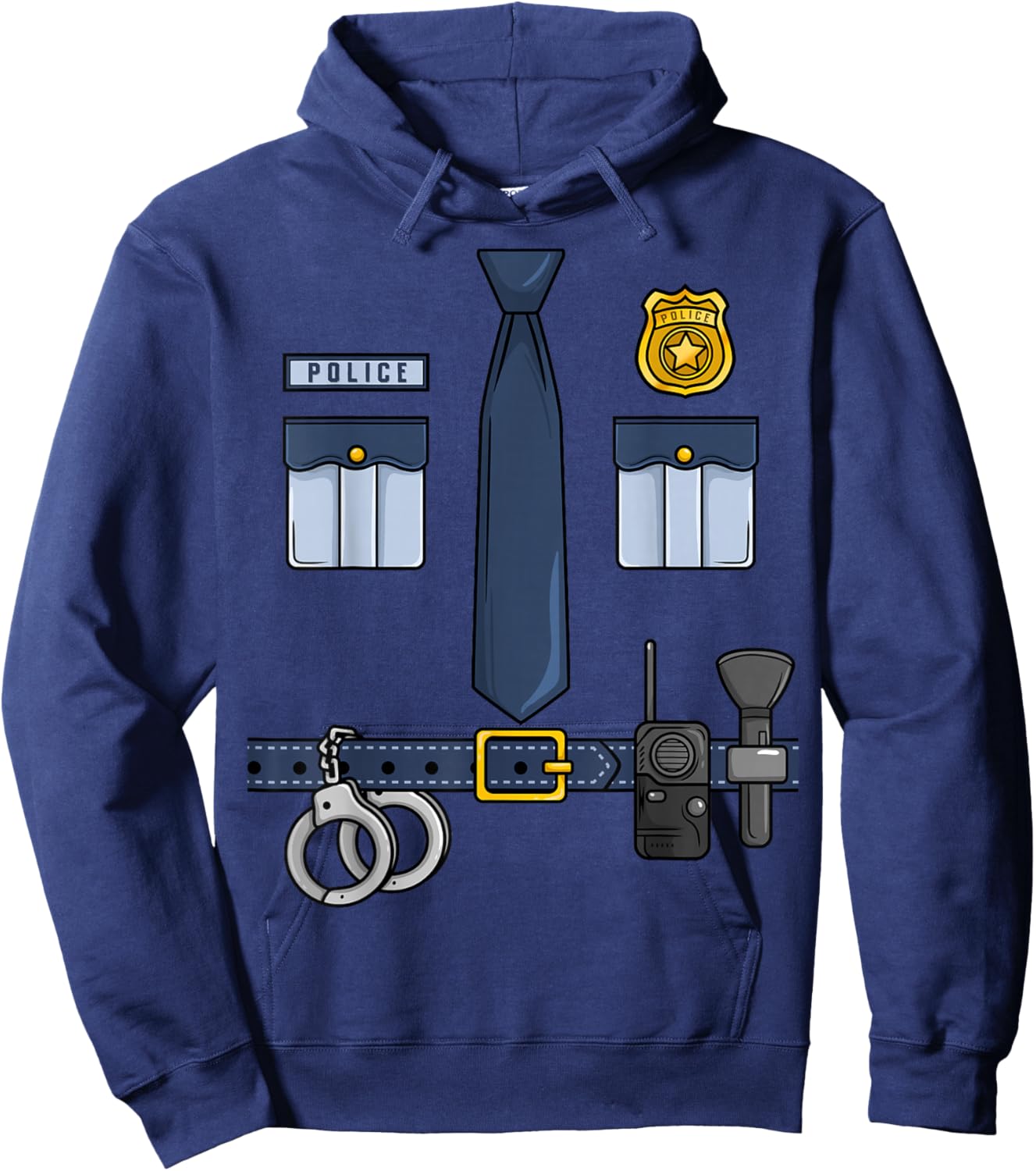 Halloween Policeman Costume Halloween Police Officer Costume Hoodie - Hoodie | Navy
