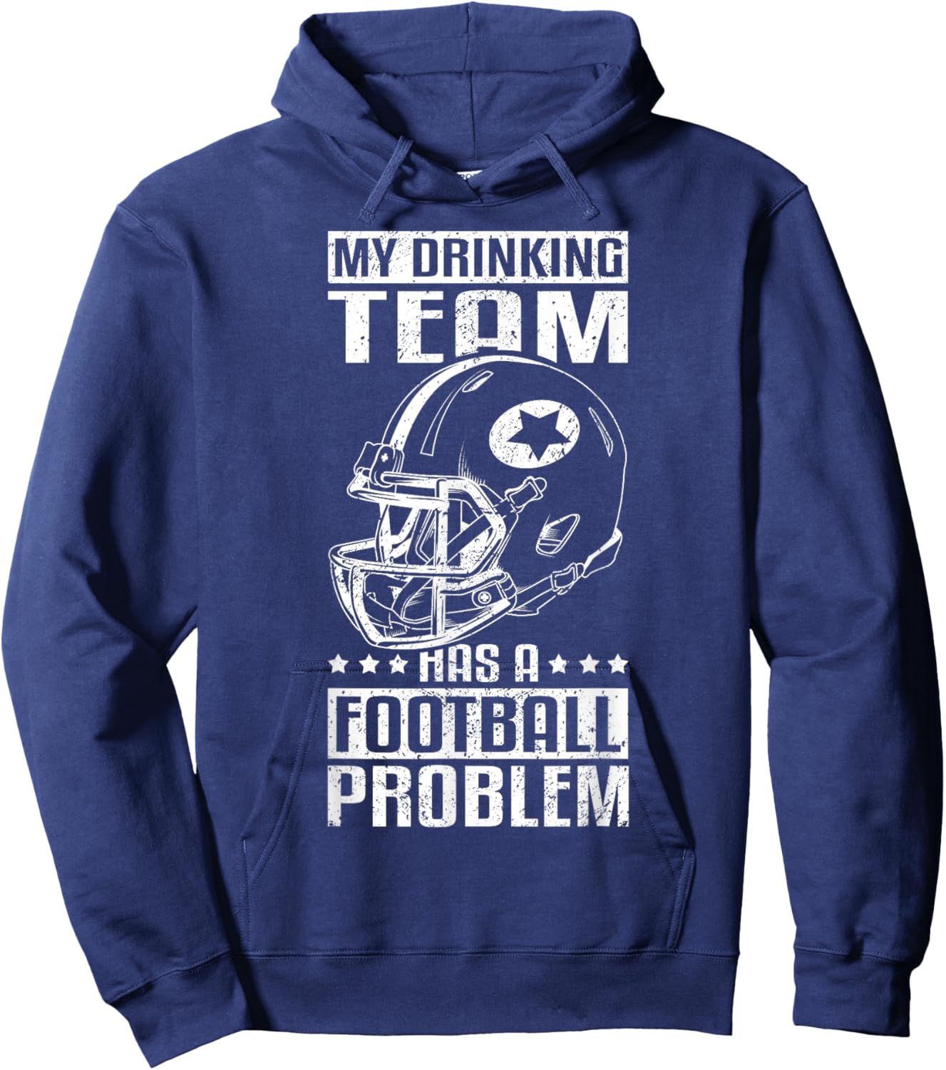 My Drinking Team Has A Football Problem Football & Beer Hoodie - Hoodie | Navy