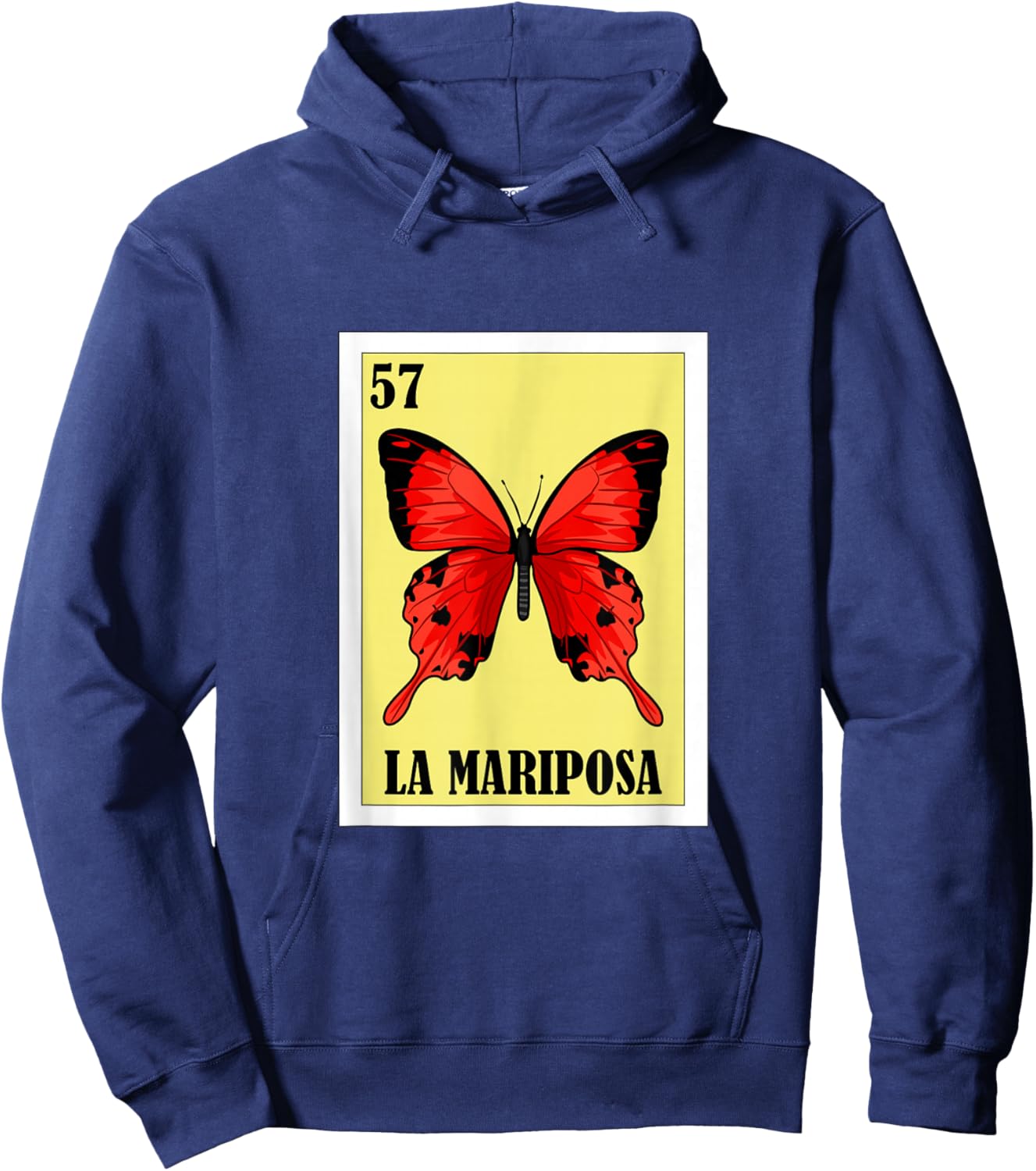 Funny Butterfly Mexican Design - La Mariposa Hoodie - Hoodie | Navy