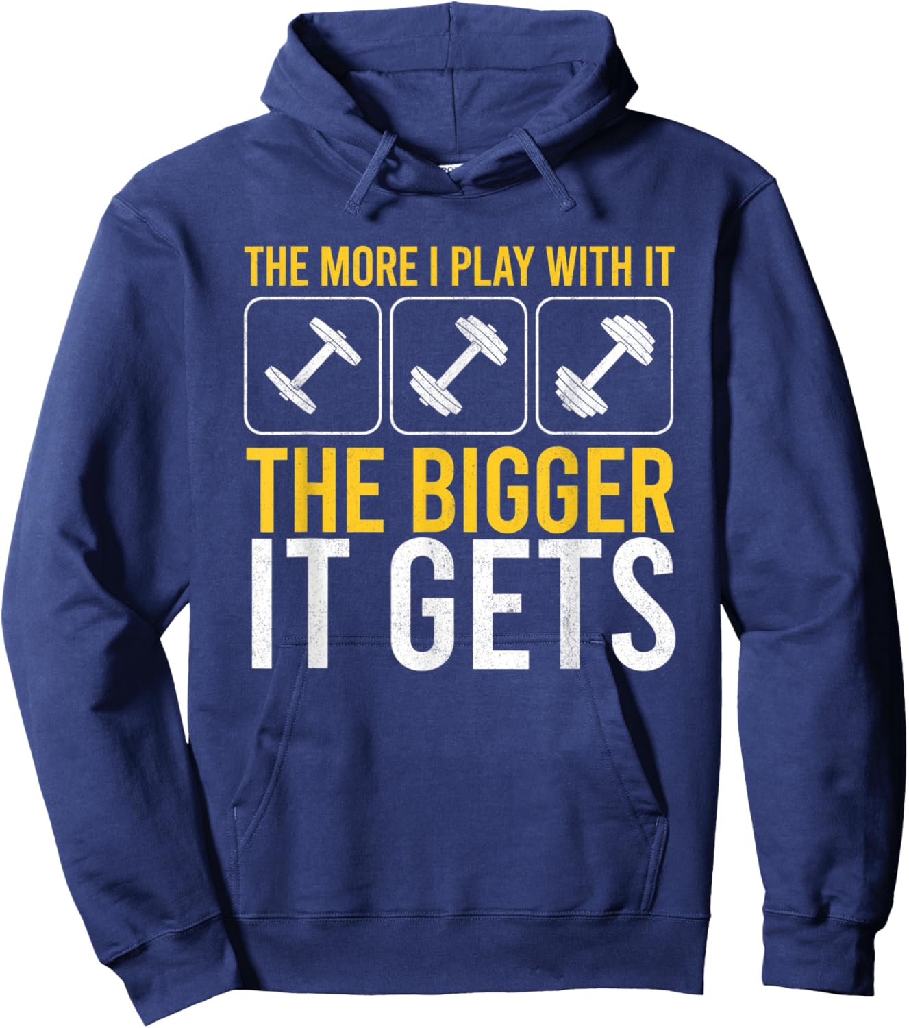 Muscles Get Bigger Gym Workout Bodybuilding Weightlifting Hoodie - Hoodie | Navy