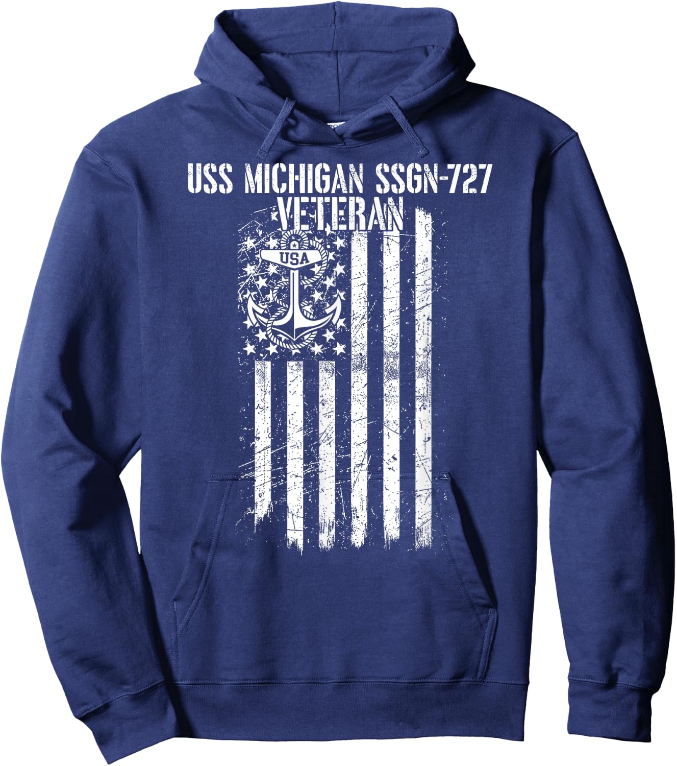 USS Michigan SSGN-727 Guided Missile Submarine Veteran Hoodie - Hoodie | Navy