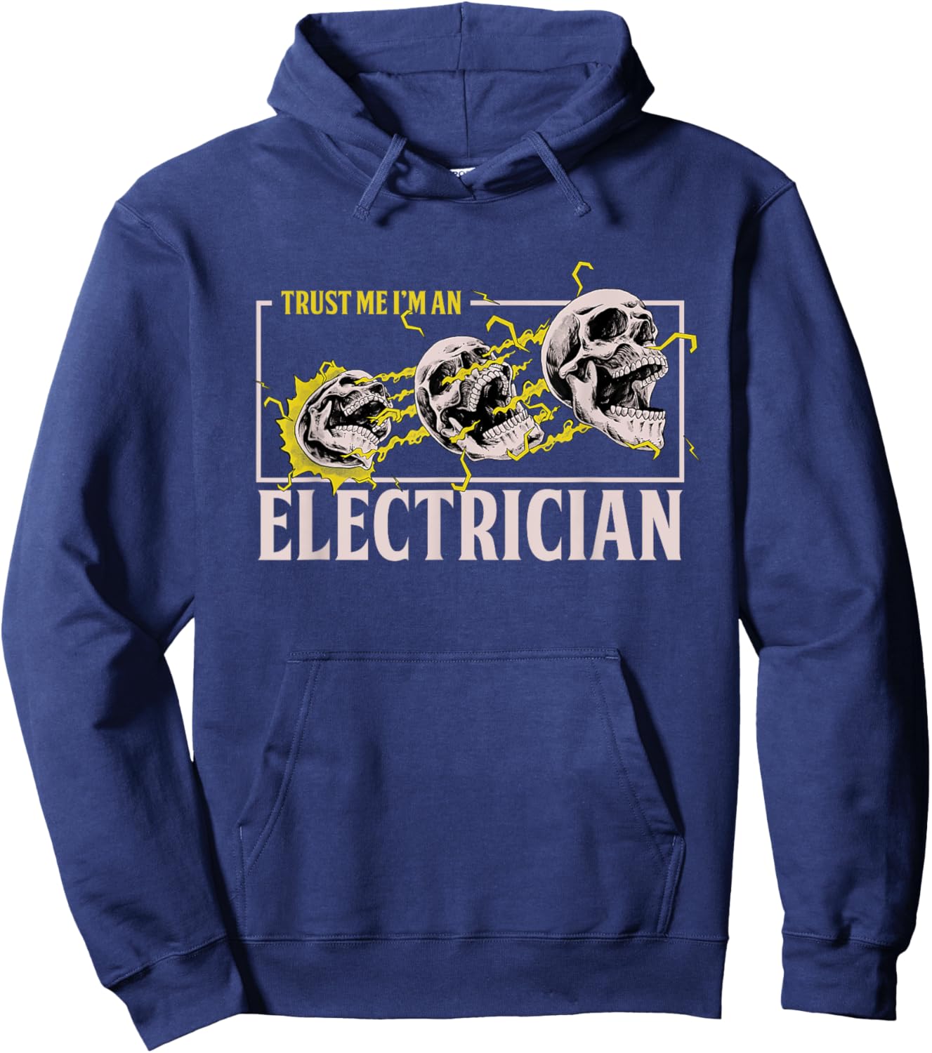 Electrician Craftsman Lineworker Lineman Voltage Electronics Hoodie - Hoodie | Navy