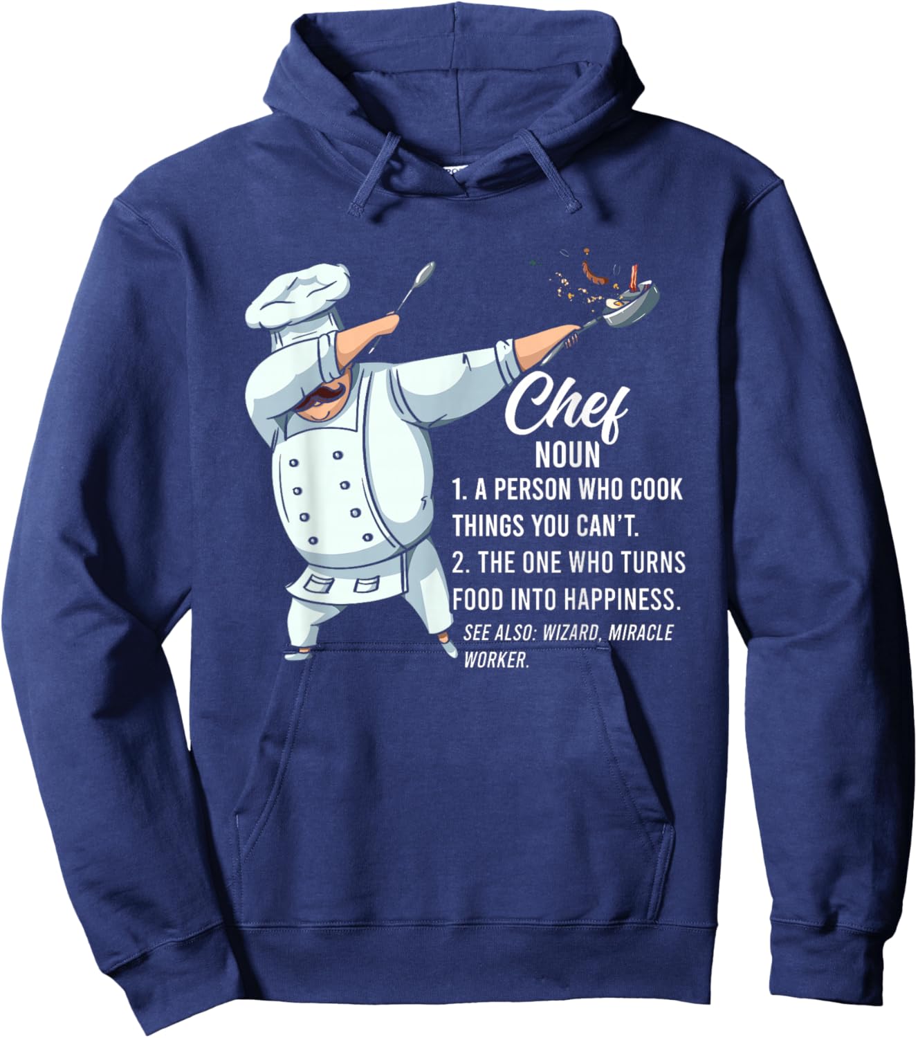 Funny Dabbing Chef Definition | Cook Chef Hoodie - Hoodie | Navy