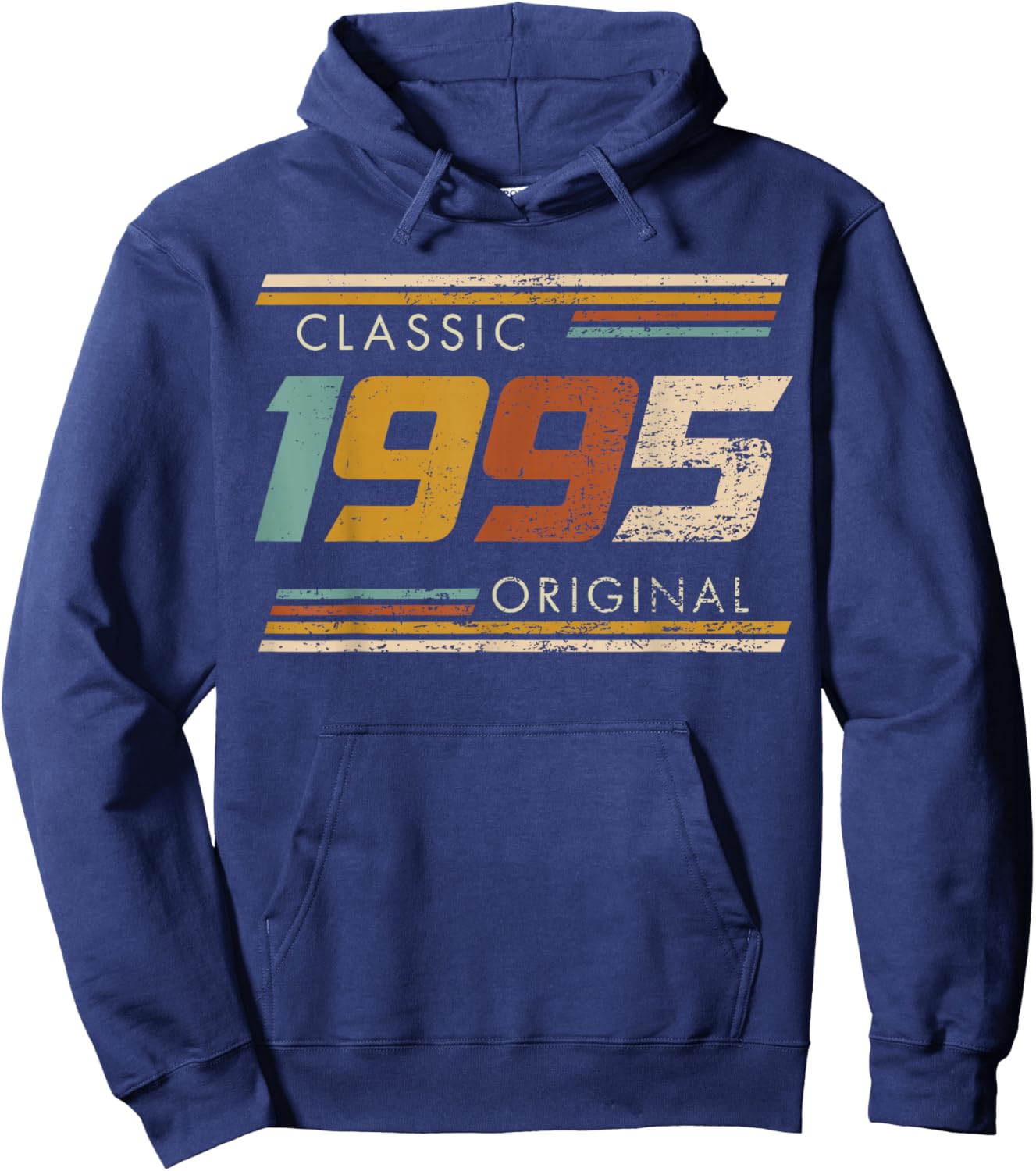 Classic 1995 Original Vintage Birthday Est 1995 Edition Hoodie - Hoodie | Navy