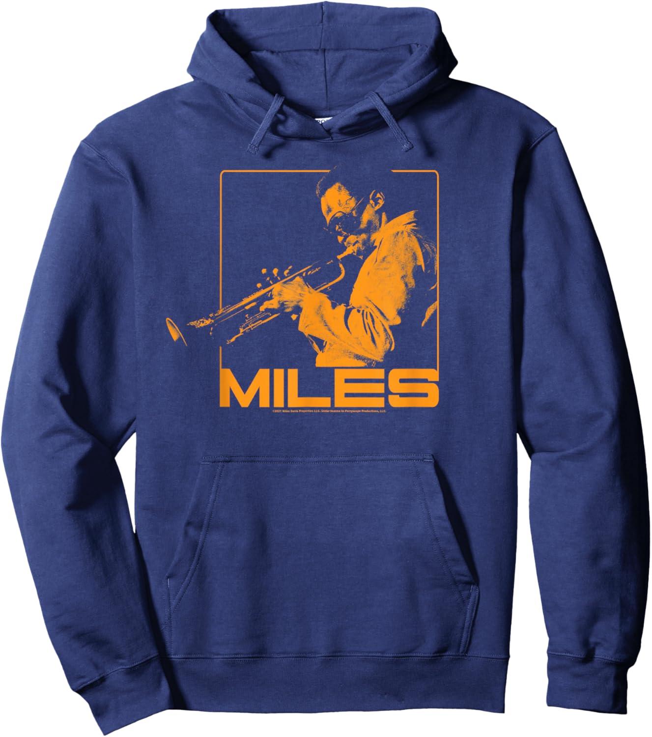 Miles Davis Plays in Shades Hoodie - Hoodie | Navy