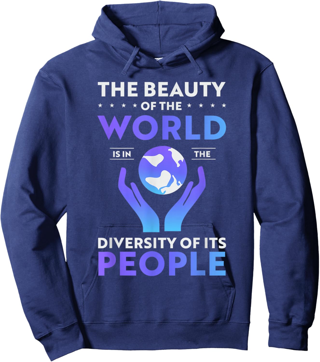 The beauty of the world or Left Political Hoodie - Hoodie | Navy