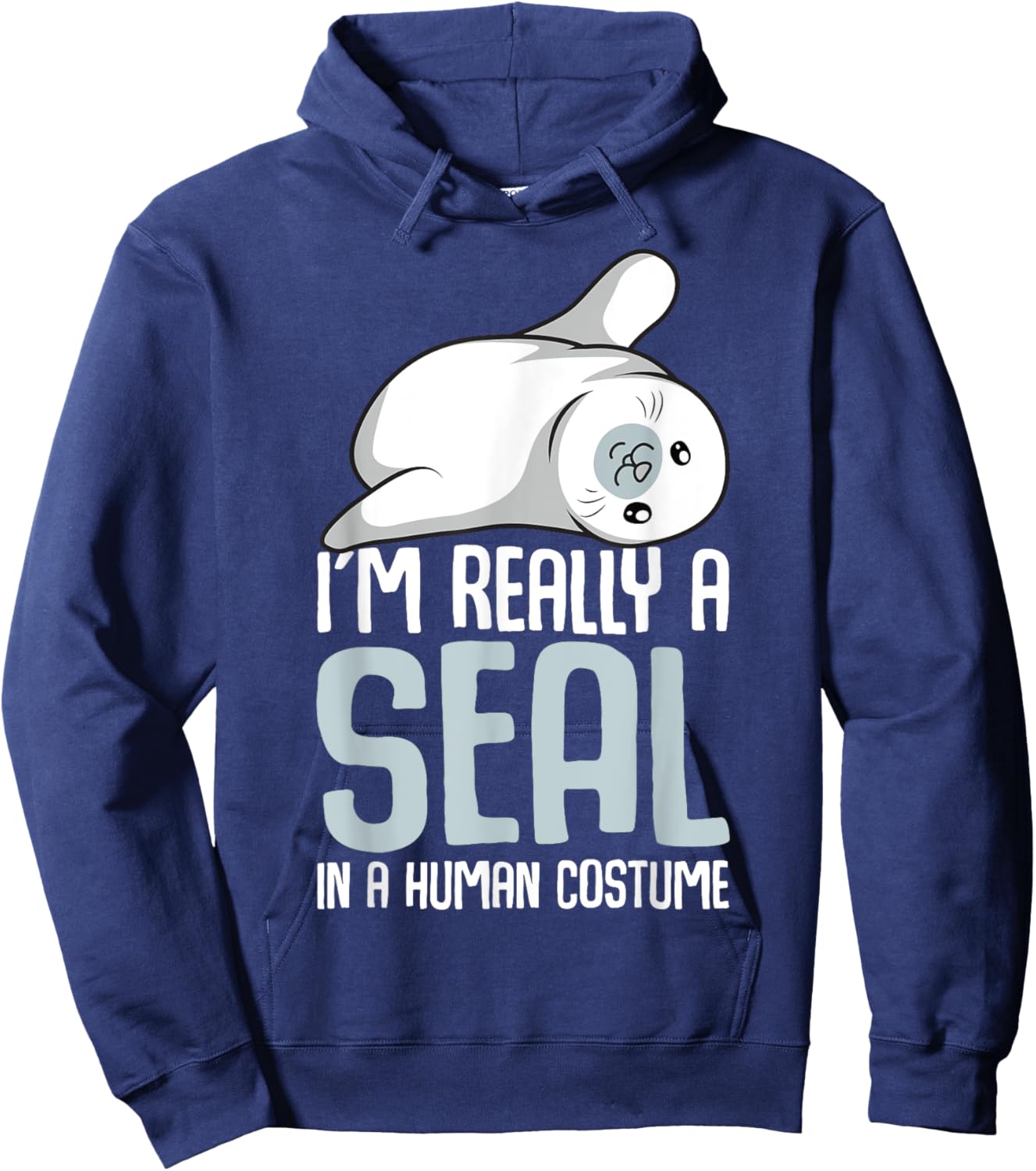 Seal Costume Sea Lion Seals Girls Boys Women Hoodie - Hoodie | Navy