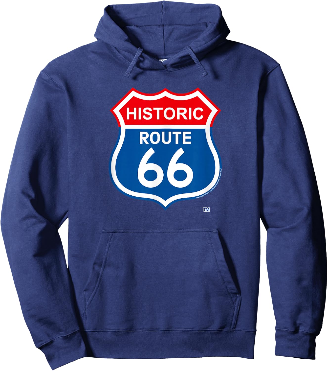 Route 66 / (rt66-05) Hoodie - Hoodie | Navy