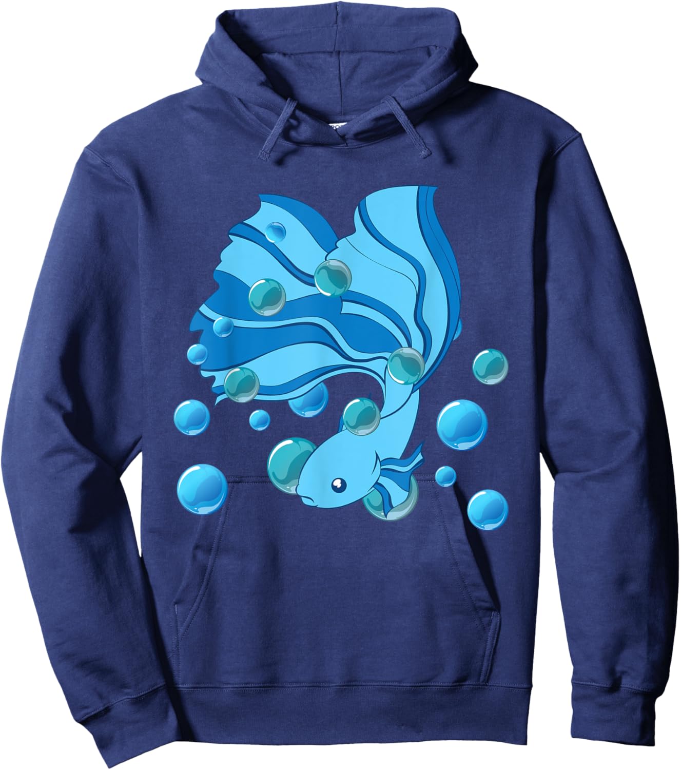 Freshwater Aquarium Siamese Fighting Fish Lover Betta Fish Hoodie - Hoodie | Navy