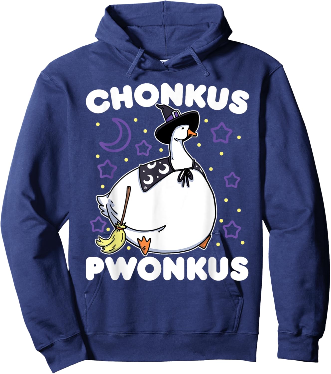 Honkus Ponkus Halloween Goose Meme Parody Chonkus Pwonkus Hoodie - Hoodie | Navy