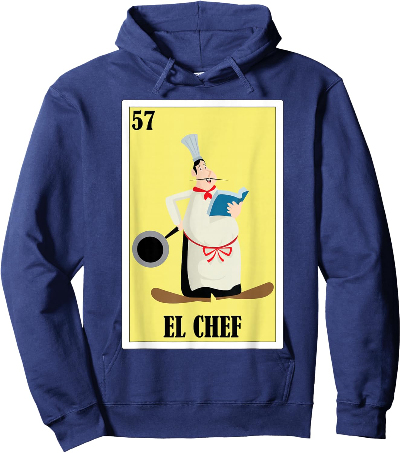 Funny Mexican Design for Chefs - El Chef Hoodie - Hoodie | Navy