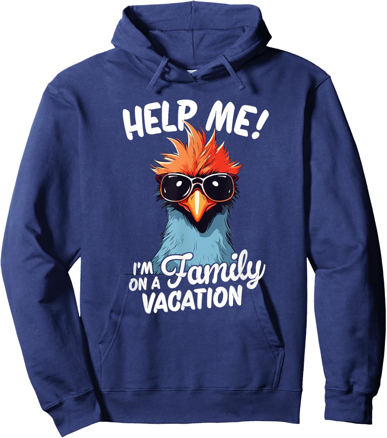 Help Me I'm On A Family Vacation Hoodie - Hoodie | Navy
