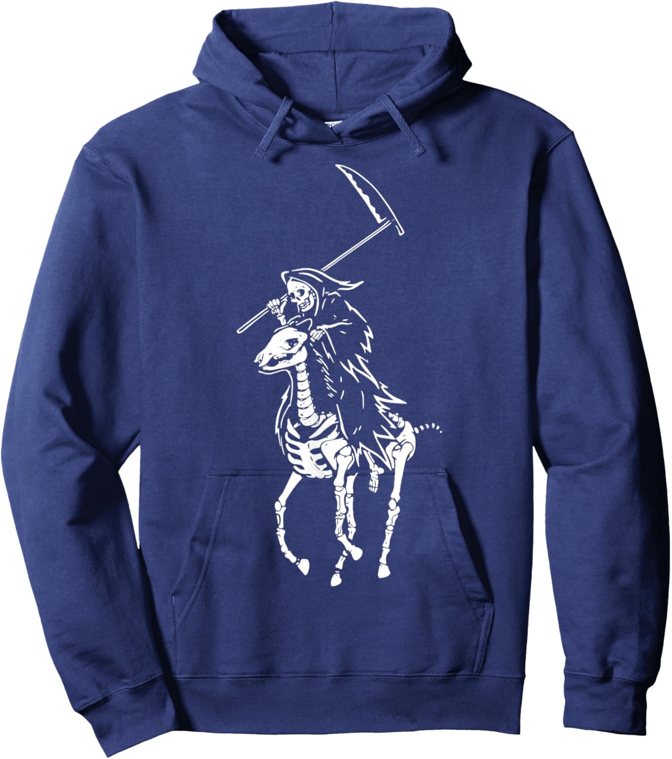 Polo Grim Reaper Vintage Death Hoodie - Hoodie | Navy
