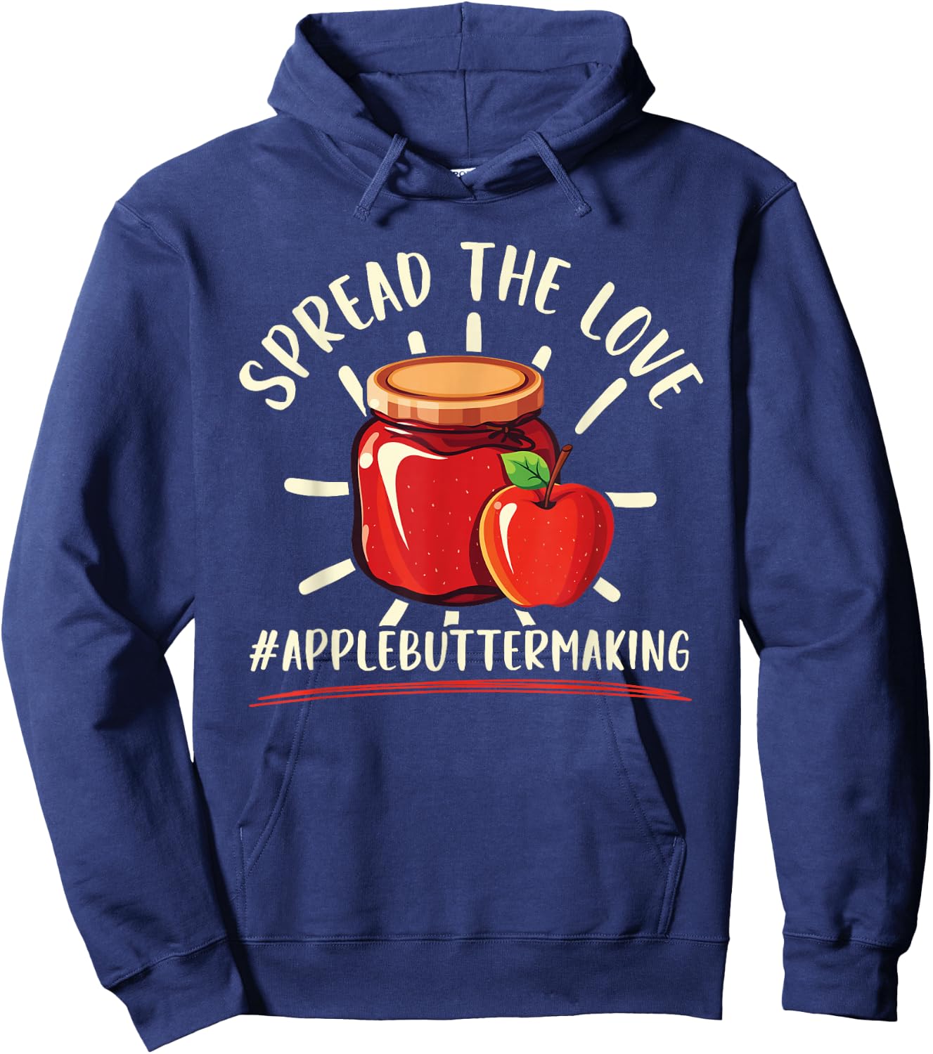 Apple Butter Making Food Lover Foodie Recipe Sauce Hoodie - Hoodie | Navy