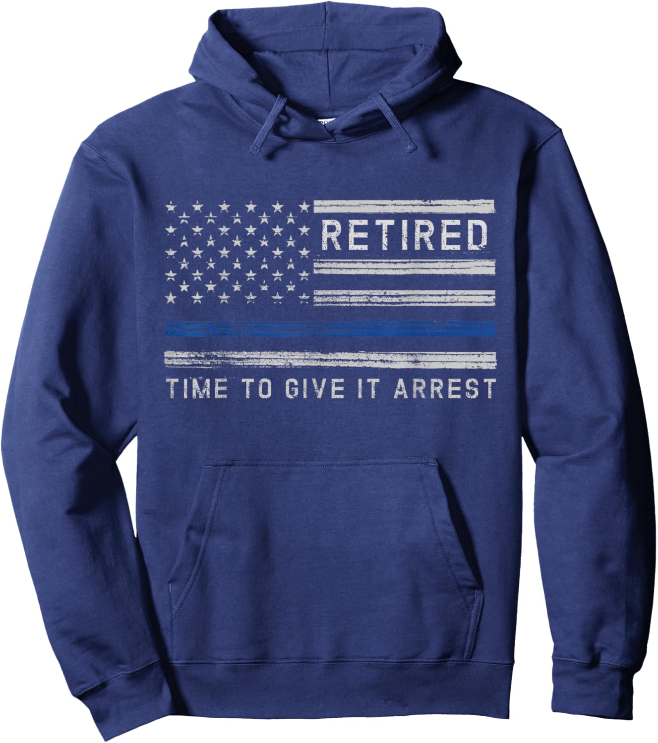 Retired Police Officer 2022 Retiring Cop Officer Retiree Hoodie - Hoodie | Navy