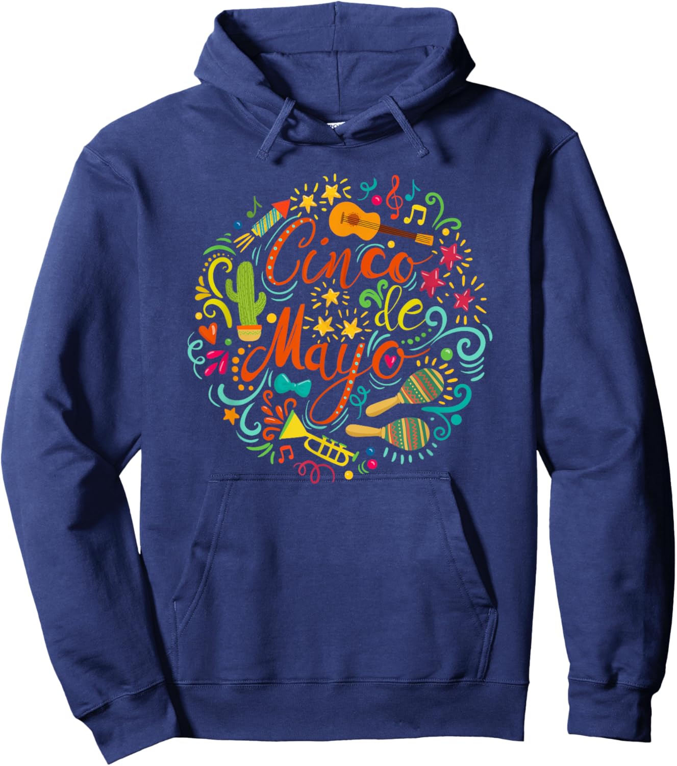 Cinco De Mayo Party Men Women Mexican Fiesta Taco Hoodie - Hoodie | Navy