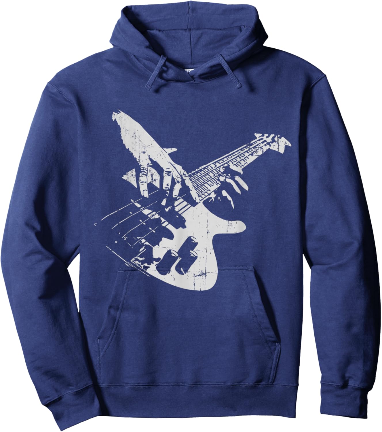 Bass Guitar Vintage for Bassist Hoodie - Hoodie | Navy
