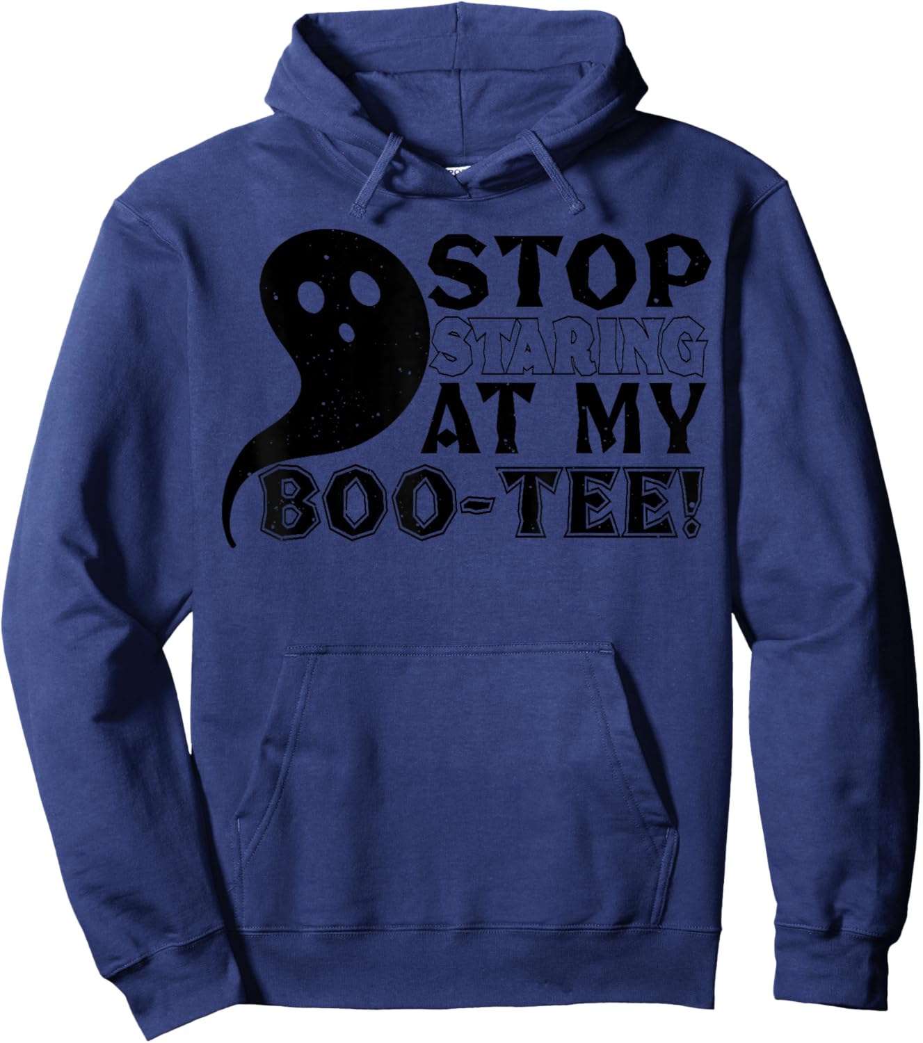 Stop Staring At My Boo - Funny Halloween Hoodie - Hoodie | Navy