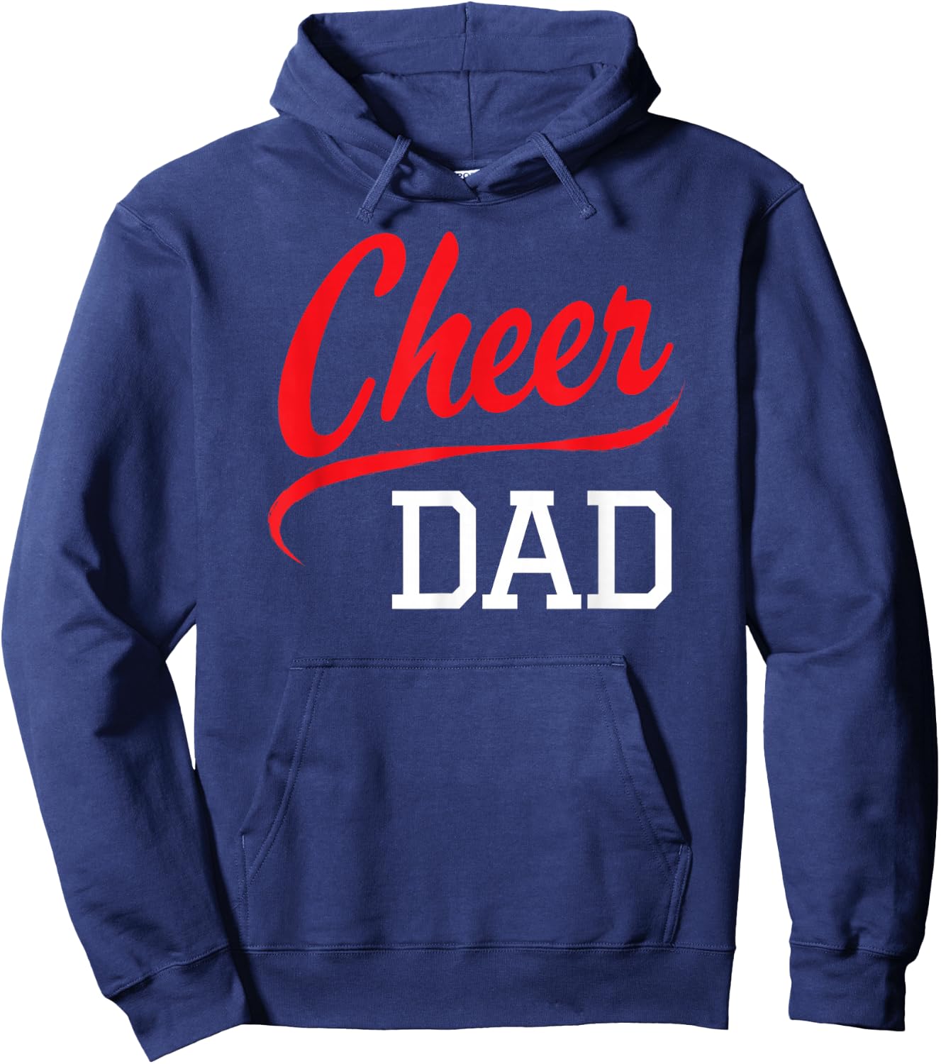 Cheer Dad Cheerleading Red Hoodie - Hoodie | Navy