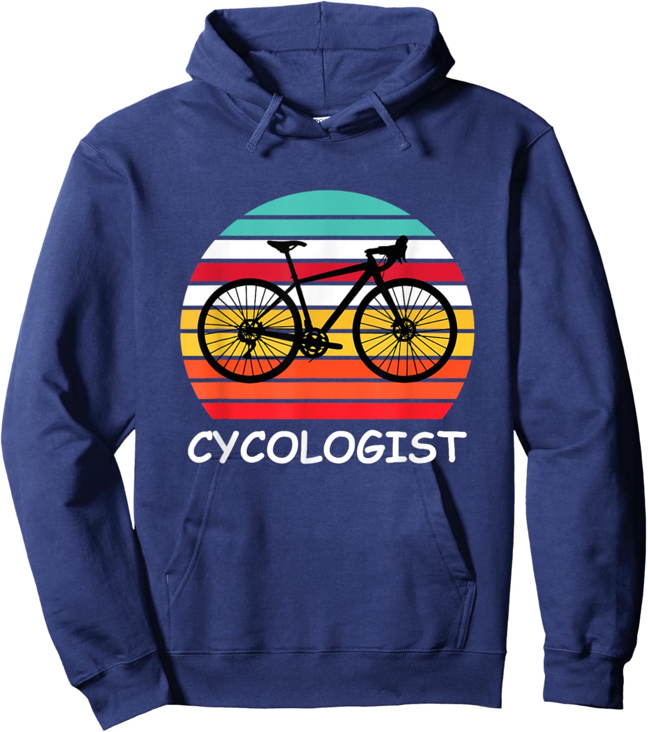 Cycologist Funny Vintage Cycling & Cyclist Hoodie - Hoodie | Navy