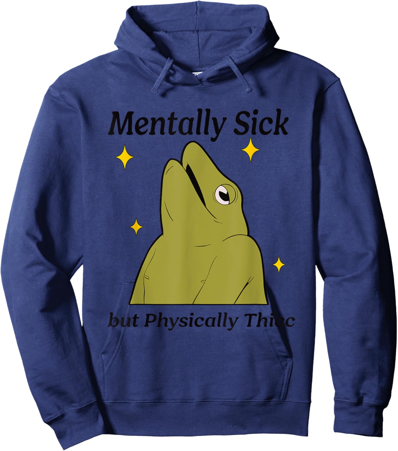 Mentally Sick but Physically Thicc Apparel Hoodie - Hoodie | Navy