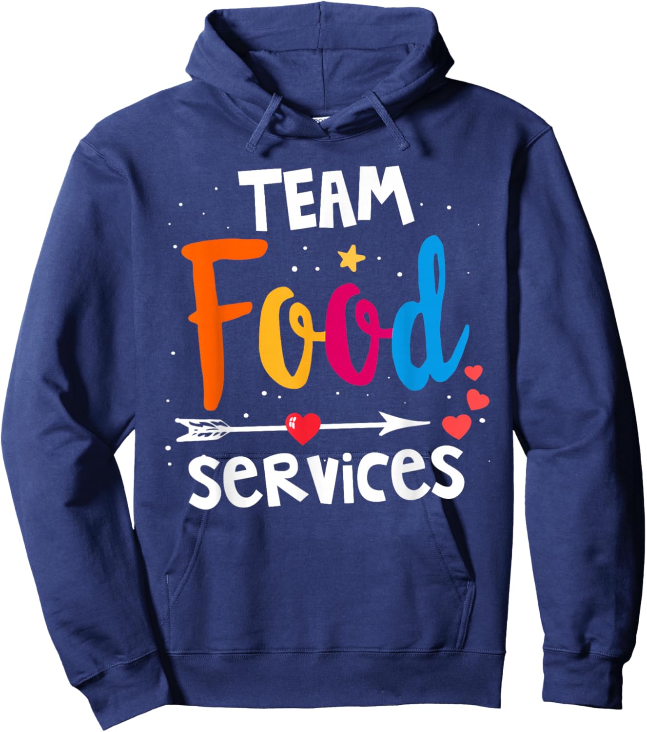 Food Services Team Cafeteria Crew Helper School Admin Squad Hoodie - Hoodie | Navy