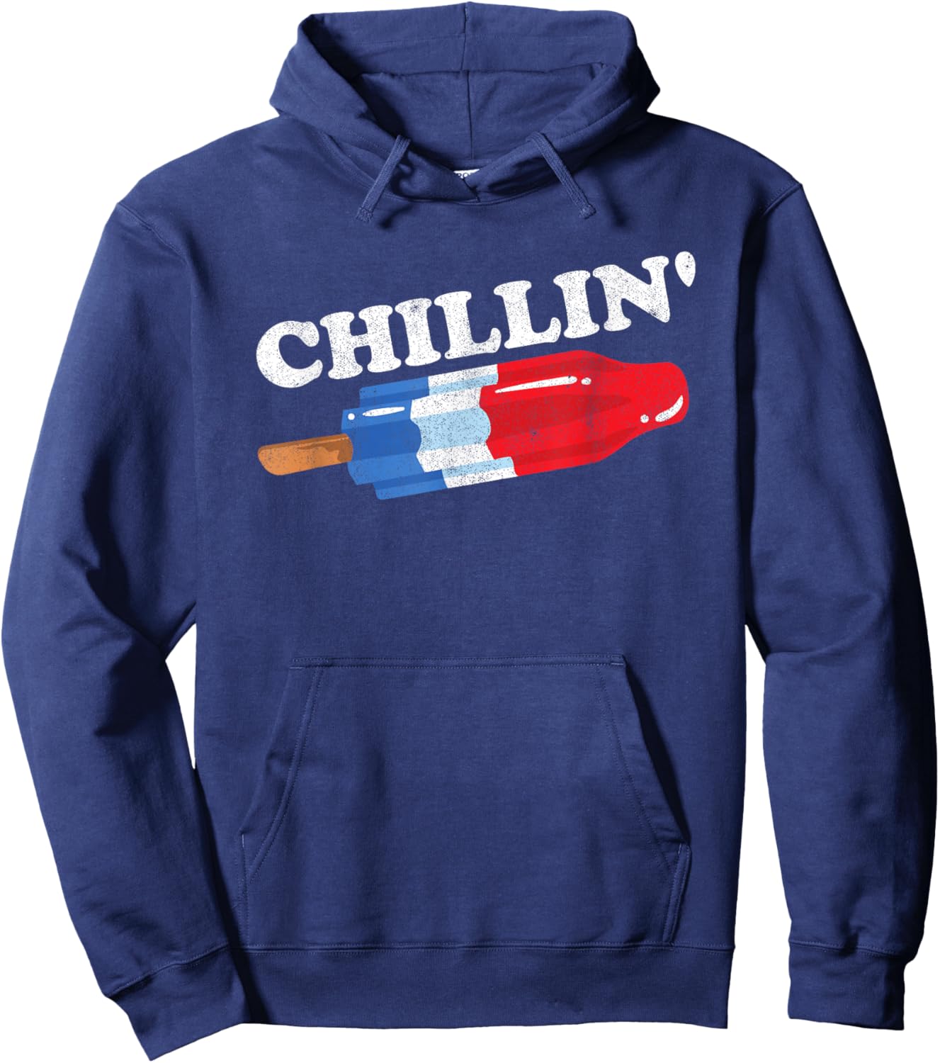 Summer Popsicle Chillin Funny Bomb Retro 80s Pop Gift Hoodie - Hoodie | Navy